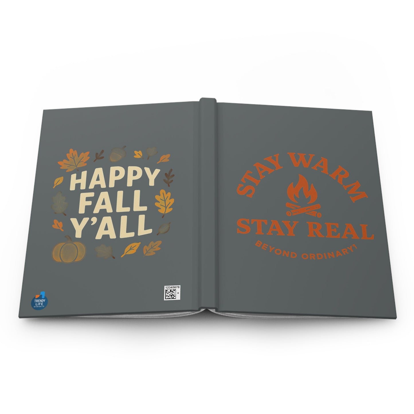 Autumn Fall Themed Hardcover Journal by Trendy Life Gadgets - Trendy Life Gadgets