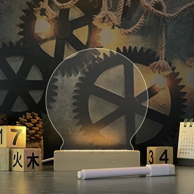 Creative Note Board Creative Led Night Light USB Message Board Holiday Light With Pen Gift For Children Girlfriend Decoration Night Lamp - Trendy Life Gadgets