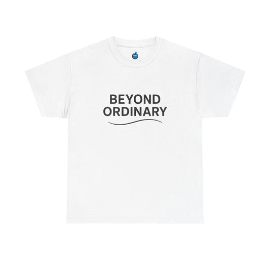Beyond Ordinary Unisex Cotton Tee - Casual Comfort, Fashion Statement, Gift for Friends, Everyday Wear, Unique Style