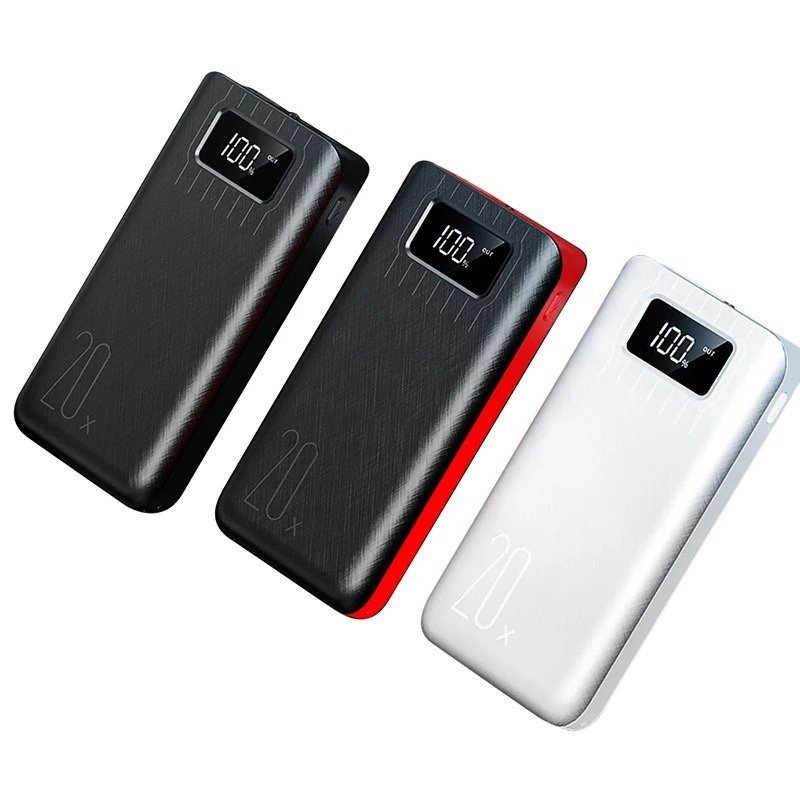 20000mAh External Battery Power Bank Dual USB With LED Flashlight - Trendy Life Gadgets