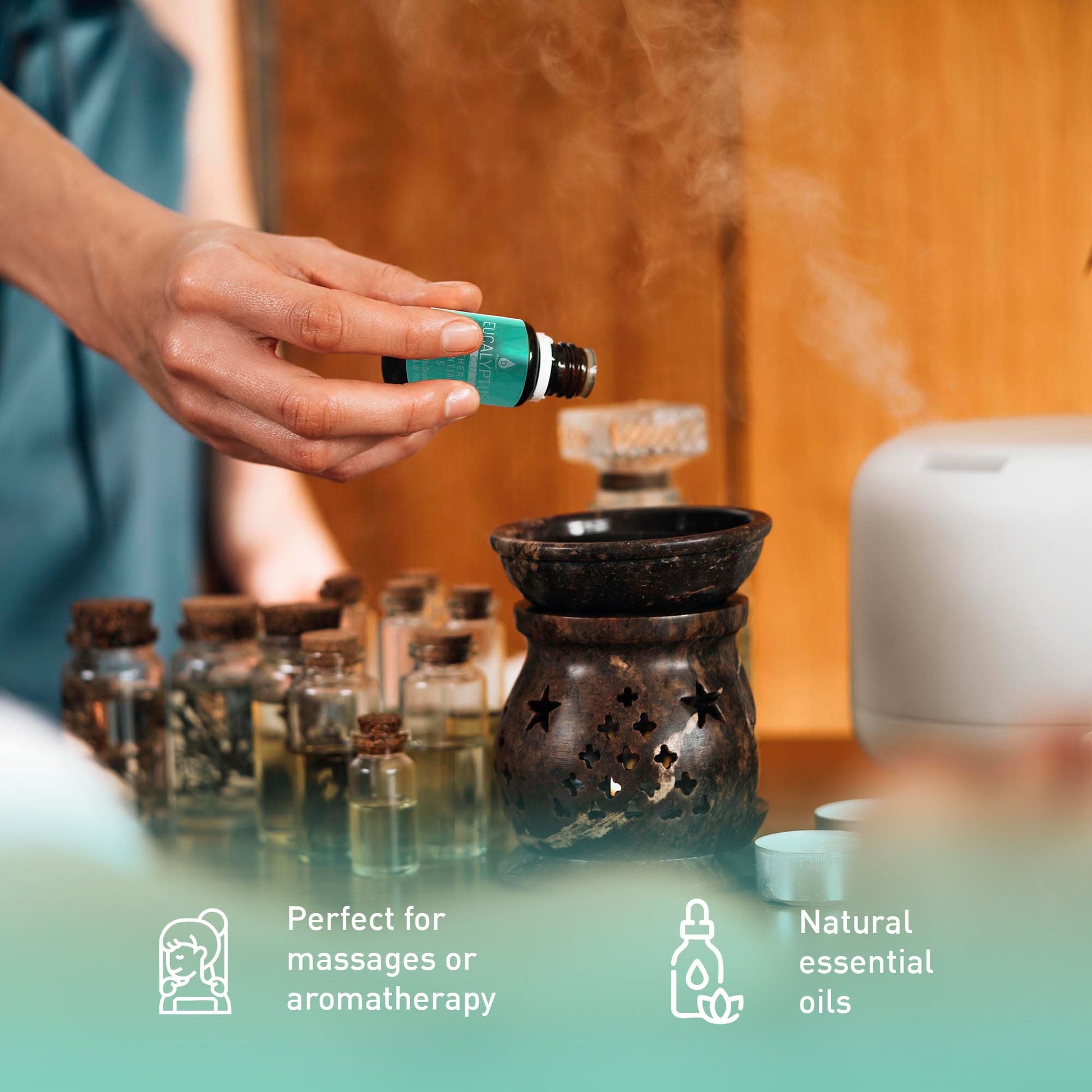 3 Pack Aromatherapy Essential oils (Lavender, Eucalyptus, Frankincense) - Trendy Life Gadgets
