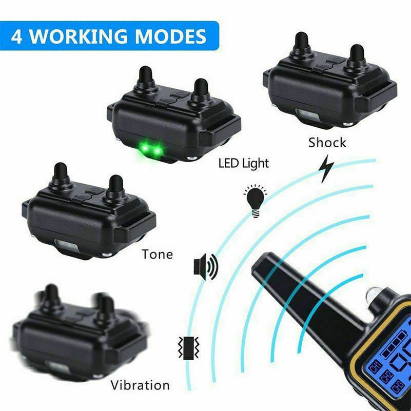 3000 FT Dog Training US Collar Rechargeable Remote Shock PET Waterproof Trainer - Trendy Life Gadgets