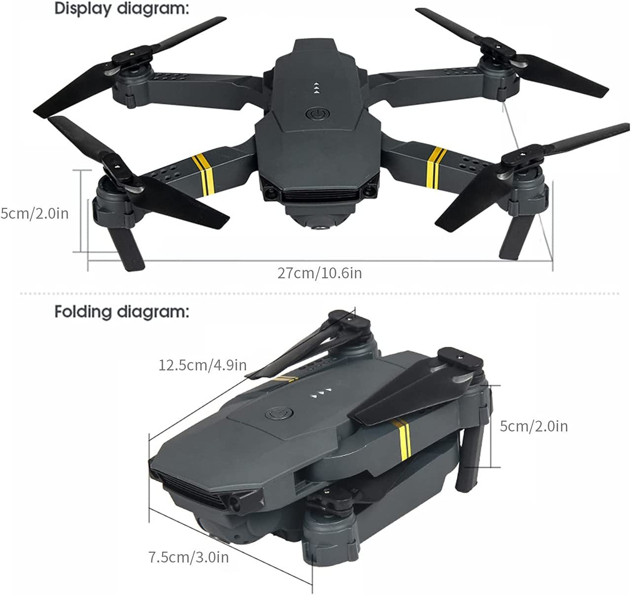 4K HD Dual Camera RC FPV WiFi Portable Wide Angle Foldable Quadcopter Drone - Trendy Life Gadgets