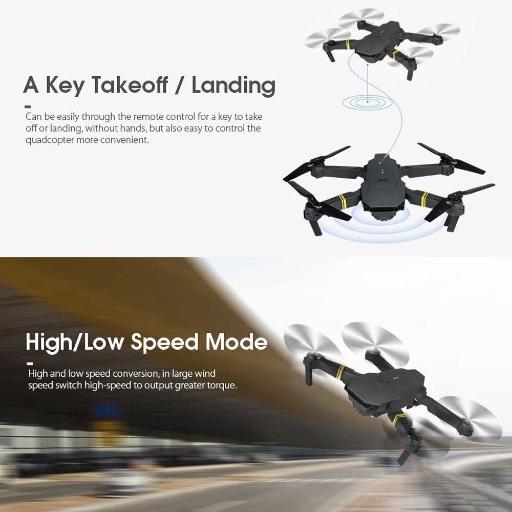 4K HD Dual Camera RC FPV WiFi Portable Wide Angle Foldable Quadcopter Drone - Trendy Life Gadgets