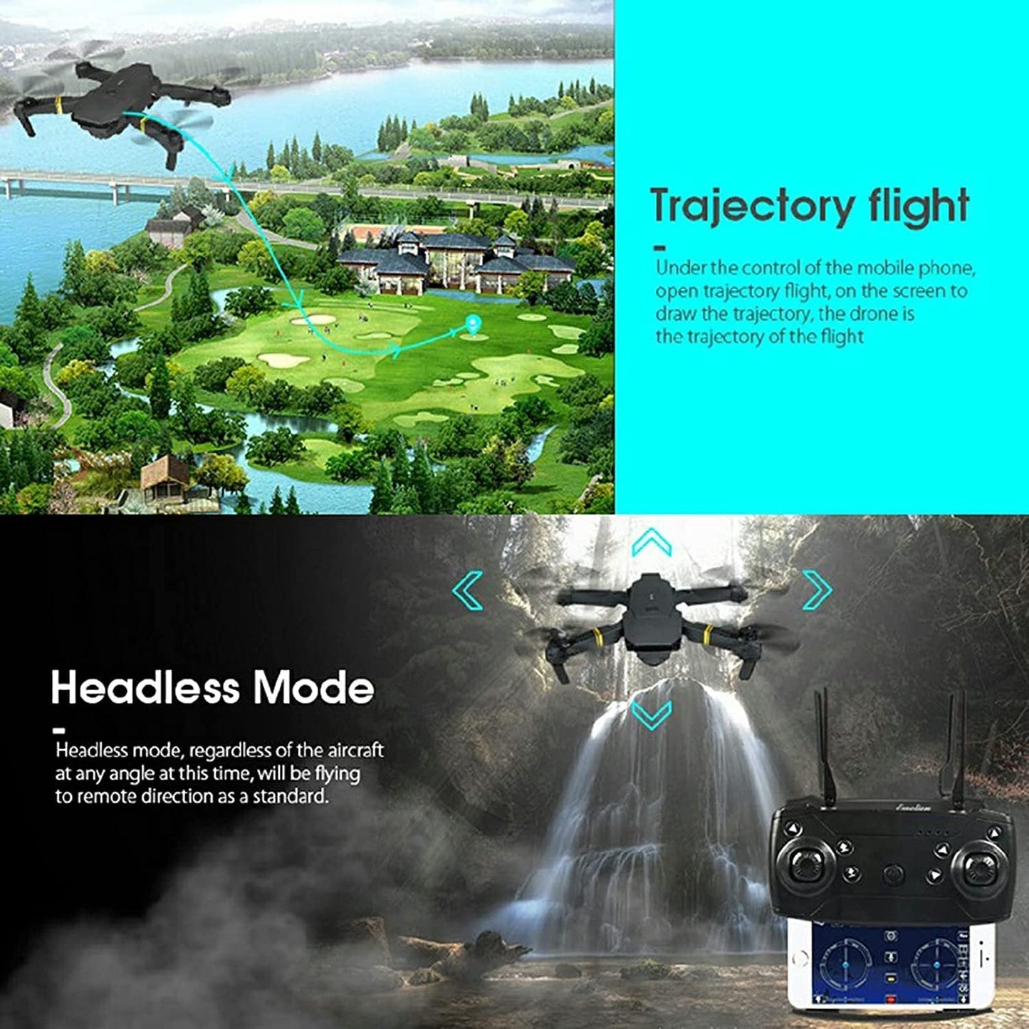 4K HD Dual Camera RC FPV WiFi Portable Wide Angle Foldable Quadcopter Drone - Trendy Life Gadgets