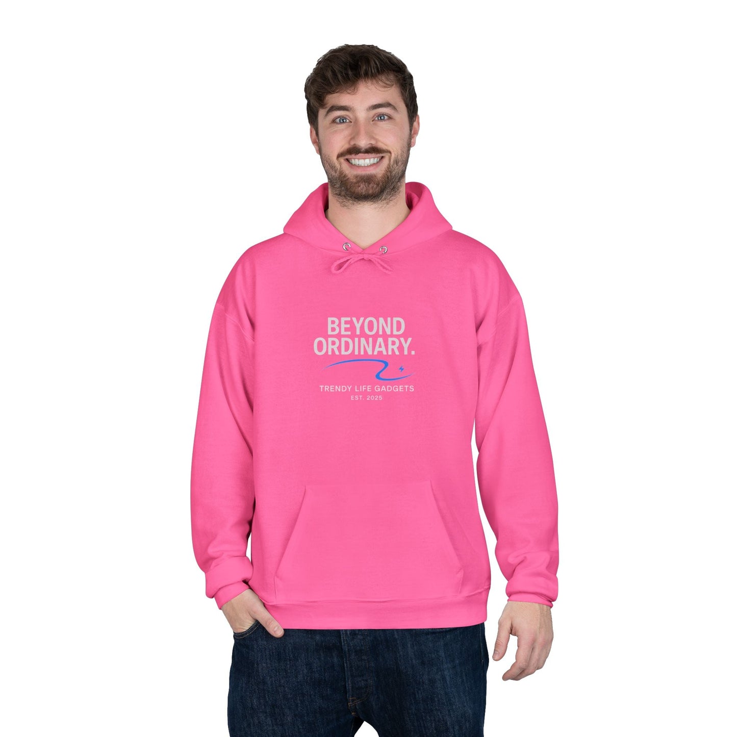Beyond Ordinary EcoSmart Pullover Hoodie, Unisex Hoodie Sweatshirt, Sustainable Fashion, Comfortable Wear, Perfect Gift, Minimalist Style - Trendy Life Gadgets