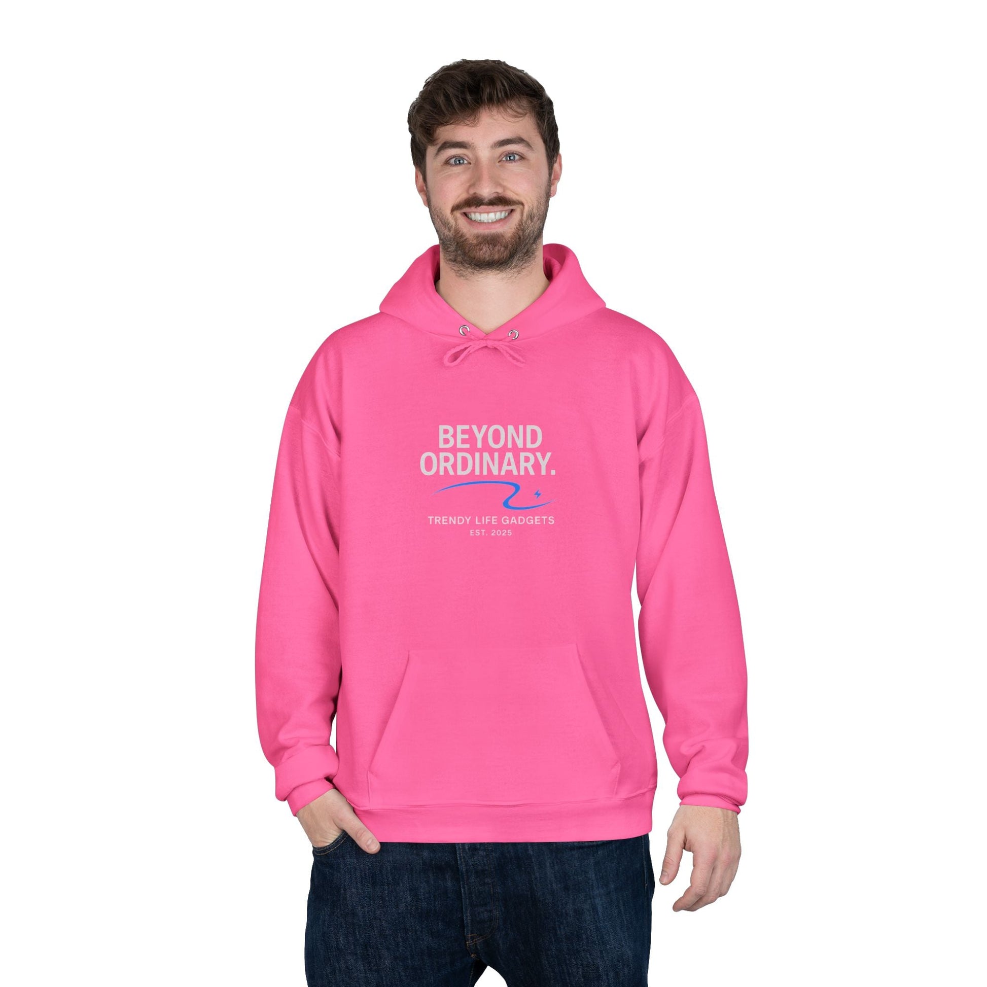 Beyond Ordinary EcoSmart Pullover Hoodie, Unisex Hoodie Sweatshirt, Sustainable Fashion, Comfortable Wear, Perfect Gift, Minimalist Style - Trendy Life Gadgets