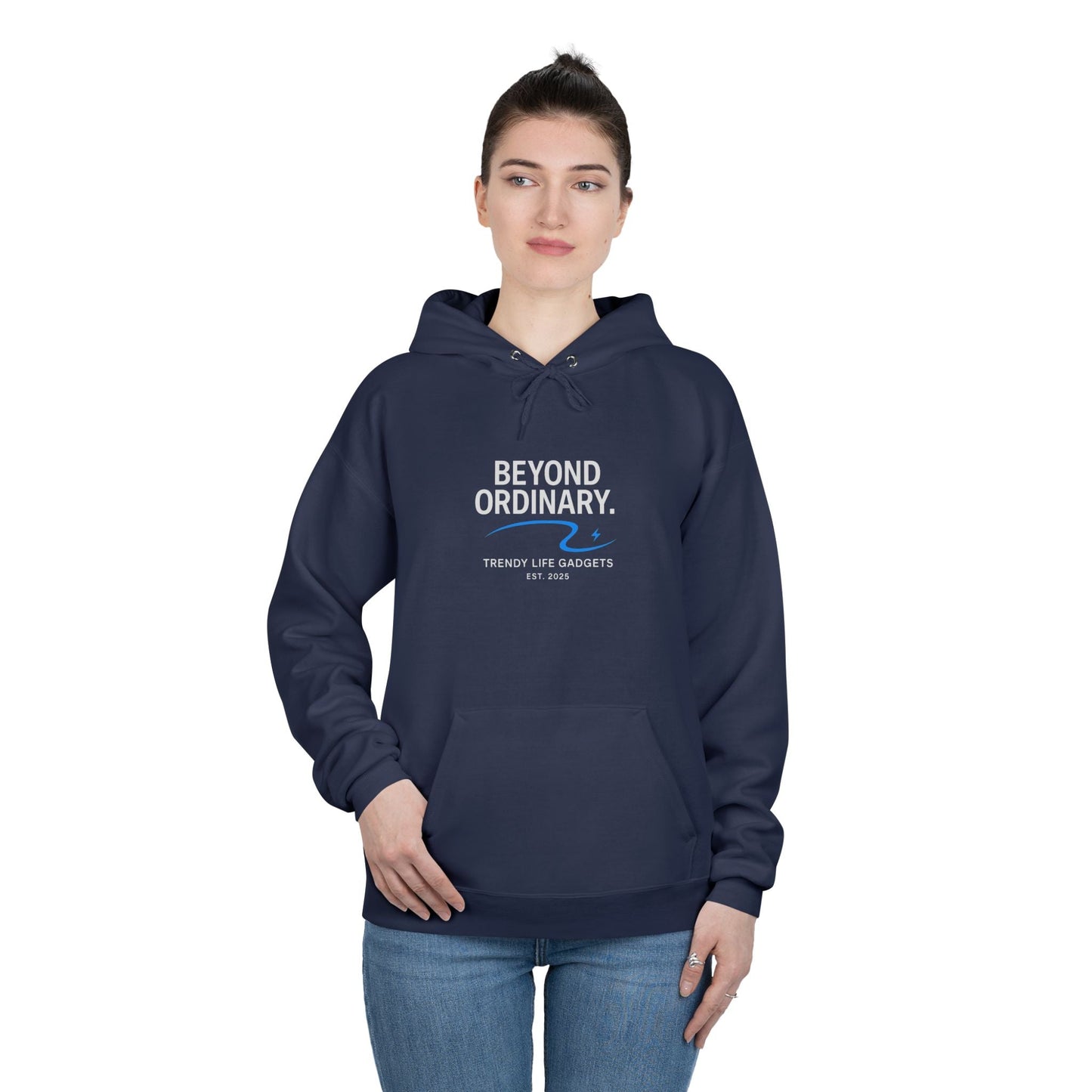 Beyond Ordinary EcoSmart Pullover Hoodie, Unisex Hoodie Sweatshirt, Sustainable Fashion, Comfortable Wear, Perfect Gift, Minimalist Style - Trendy Life Gadgets