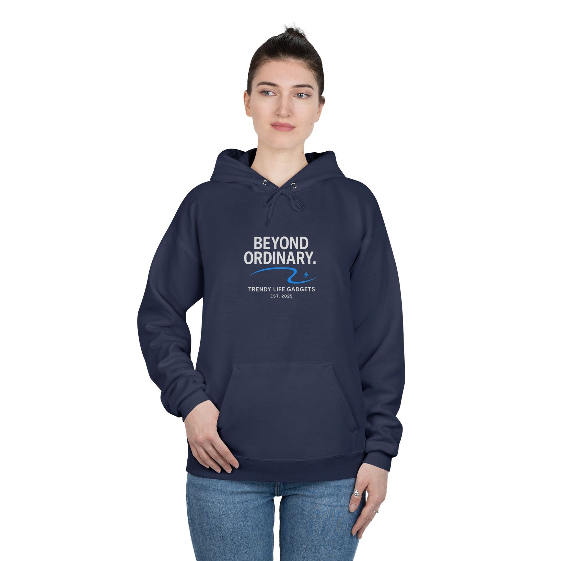 Beyond Ordinary EcoSmart Pullover Hoodie, Unisex Hoodie Sweatshirt, Sustainable Fashion, Comfortable Wear, Perfect Gift, Minimalist Style - Trendy Life Gadgets