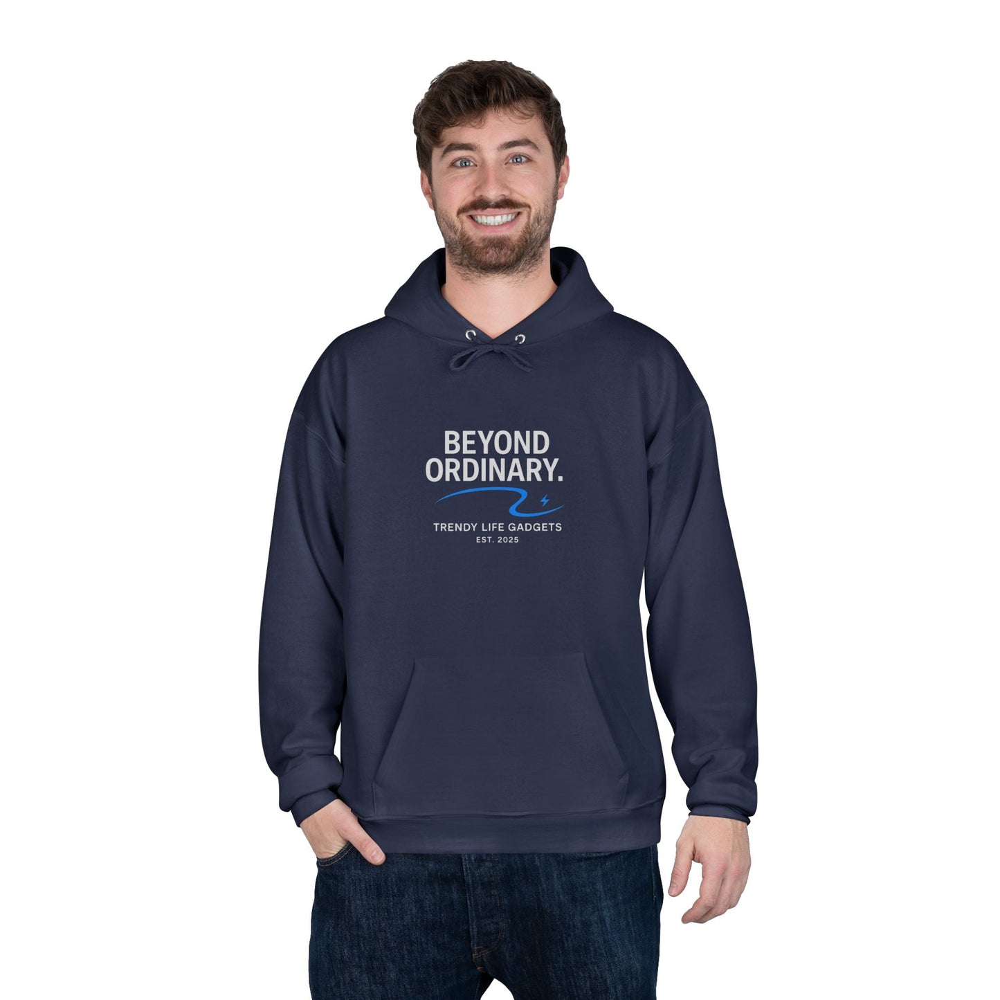 Beyond Ordinary EcoSmart Pullover Hoodie, Unisex Hoodie Sweatshirt, Sustainable Fashion, Comfortable Wear, Perfect Gift, Minimalist Style - Trendy Life Gadgets