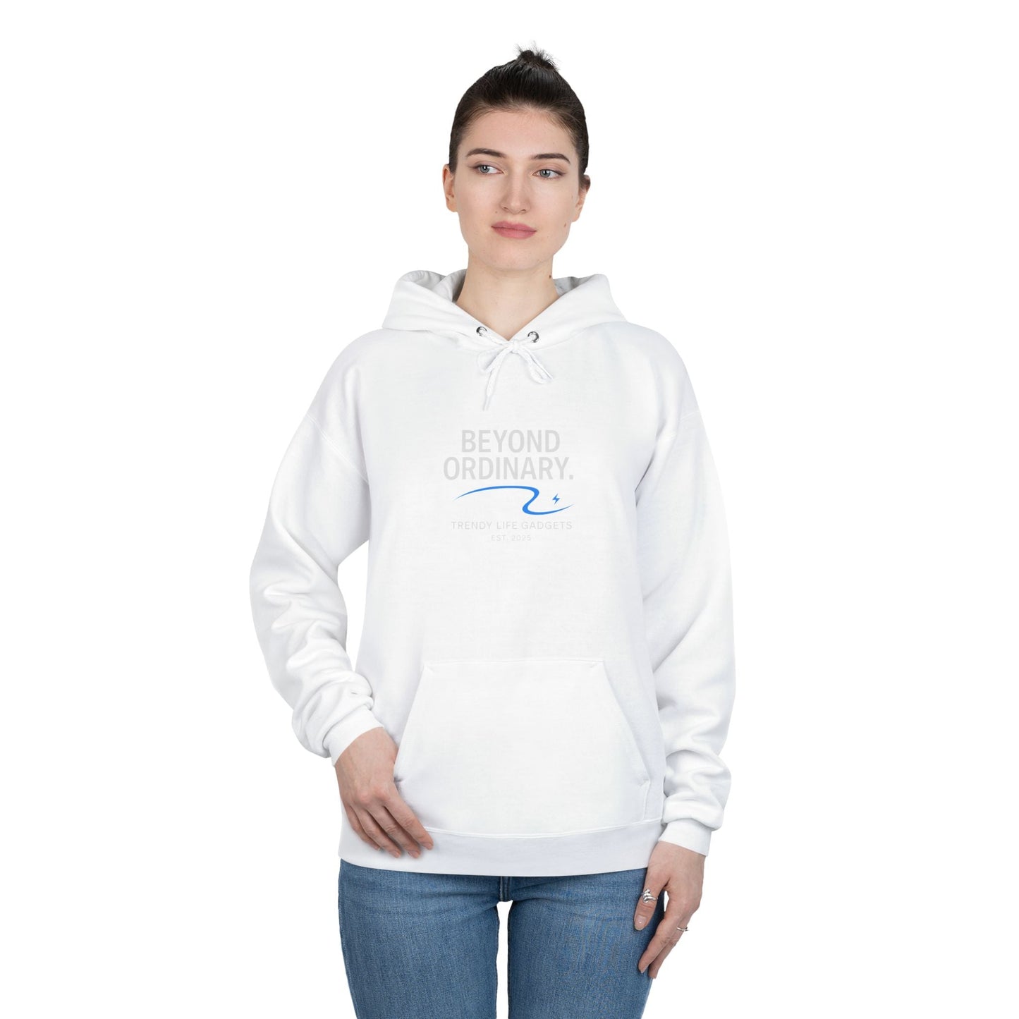 Beyond Ordinary EcoSmart Pullover Hoodie, Unisex Hoodie Sweatshirt, Sustainable Fashion, Comfortable Wear, Perfect Gift, Minimalist Style - Trendy Life Gadgets