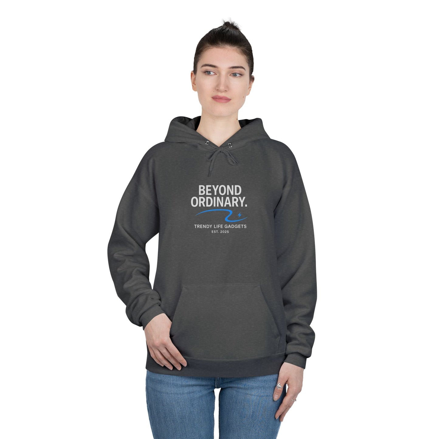 Beyond Ordinary EcoSmart Pullover Hoodie, Unisex Hoodie Sweatshirt, Sustainable Fashion, Comfortable Wear, Perfect Gift, Minimalist Style - Trendy Life Gadgets