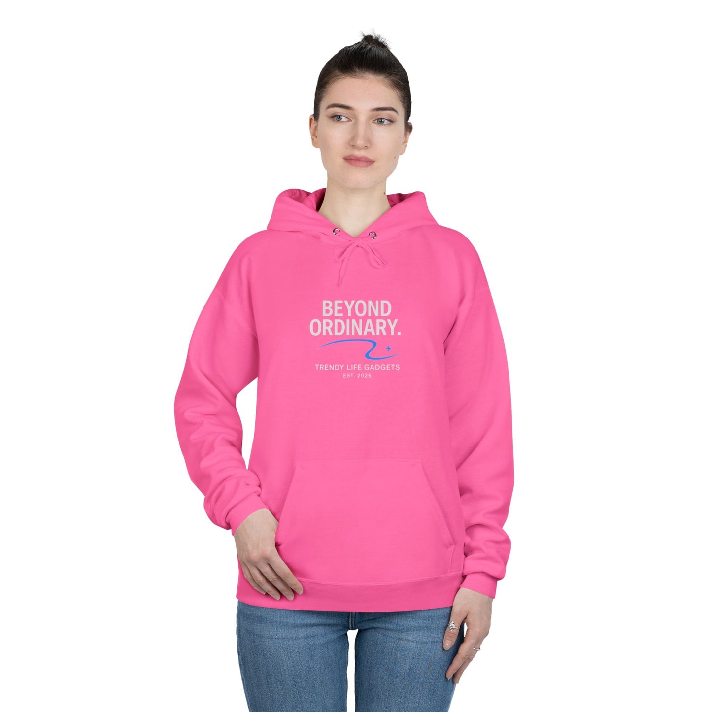 Beyond Ordinary EcoSmart Pullover Hoodie, Unisex Hoodie Sweatshirt, Sustainable Fashion, Comfortable Wear, Perfect Gift, Minimalist Style - Trendy Life Gadgets