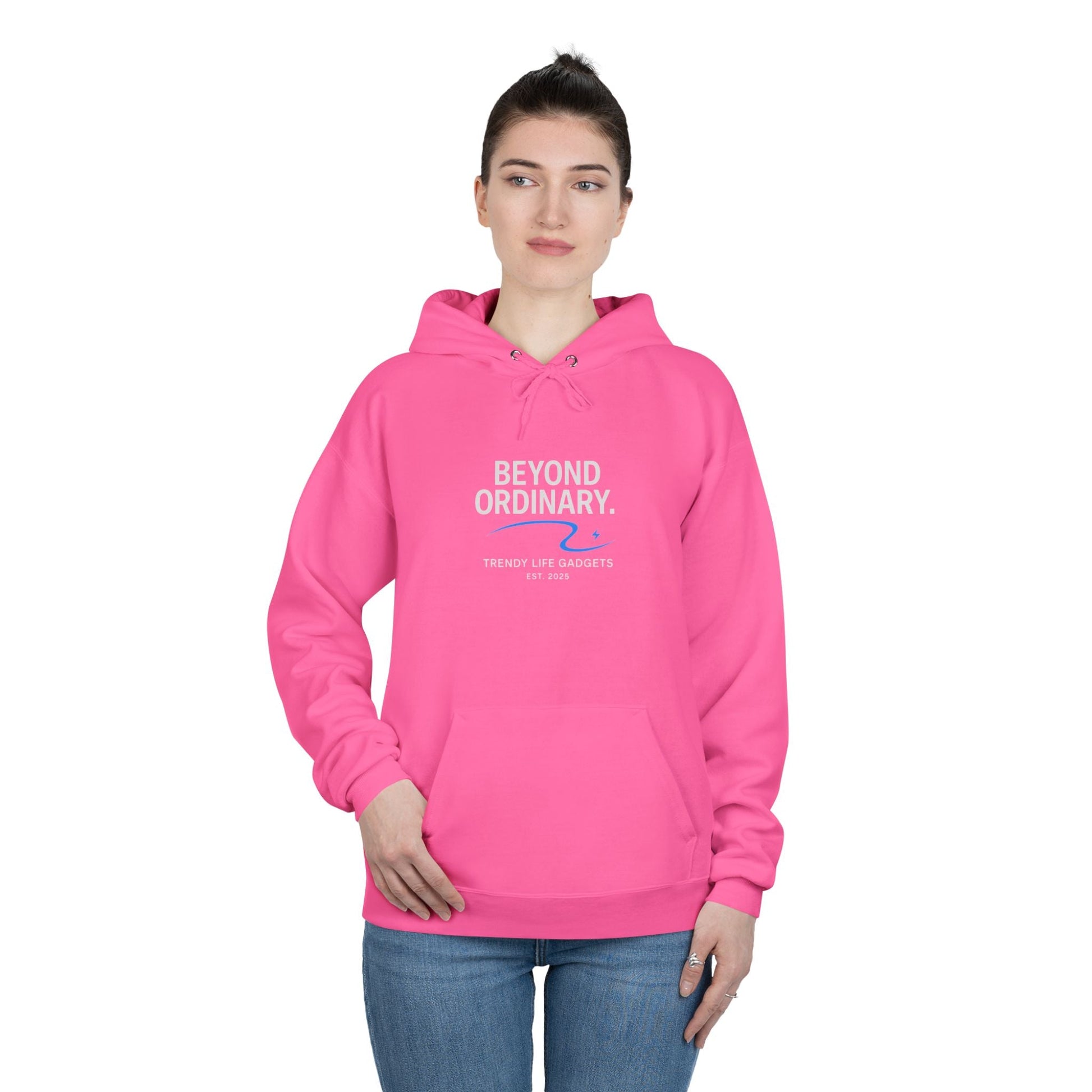 Beyond Ordinary EcoSmart Pullover Hoodie, Unisex Hoodie Sweatshirt, Sustainable Fashion, Comfortable Wear, Perfect Gift, Minimalist Style - Trendy Life Gadgets