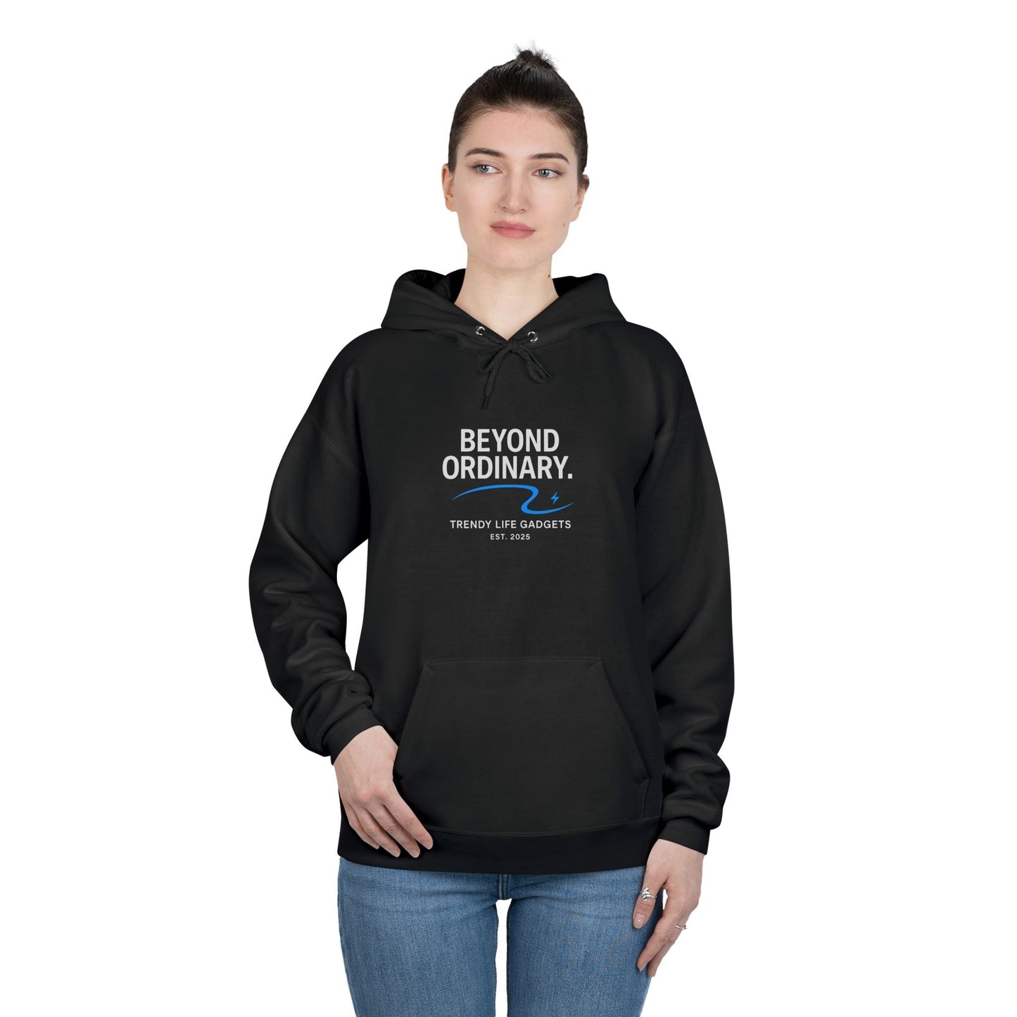 Beyond Ordinary EcoSmart Pullover Hoodie, Unisex Hoodie Sweatshirt, Sustainable Fashion, Comfortable Wear, Perfect Gift, Minimalist Style - Trendy Life Gadgets
