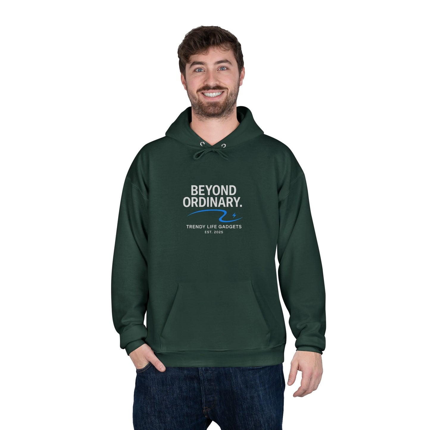 Beyond Ordinary EcoSmart Pullover Hoodie, Unisex Hoodie Sweatshirt, Sustainable Fashion, Comfortable Wear, Perfect Gift, Minimalist Style - Trendy Life Gadgets