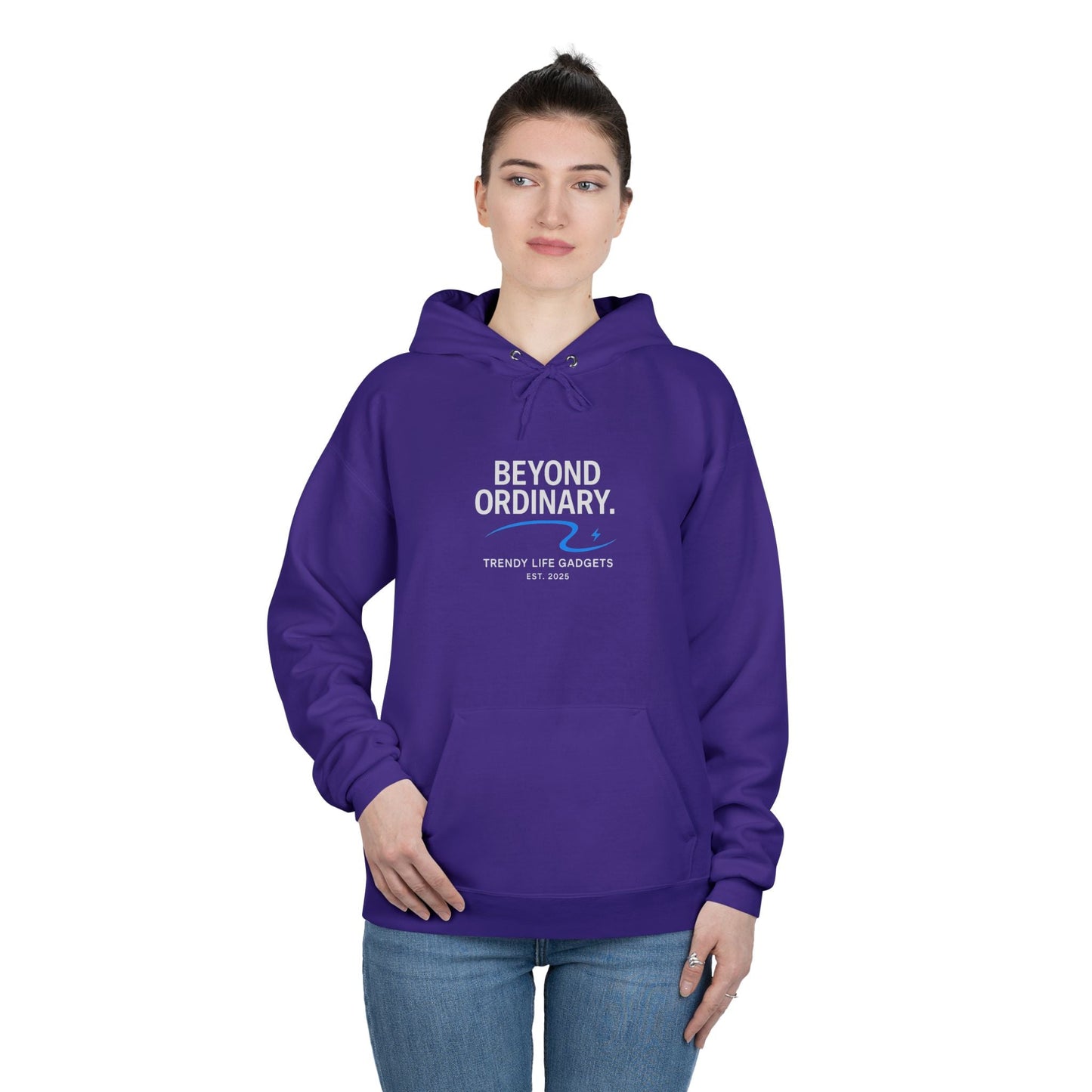 Beyond Ordinary EcoSmart Pullover Hoodie, Unisex Hoodie Sweatshirt, Sustainable Fashion, Comfortable Wear, Perfect Gift, Minimalist Style - Trendy Life Gadgets