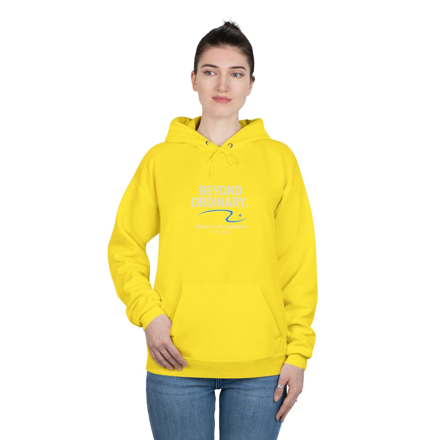 Beyond Ordinary EcoSmart Pullover Hoodie, Unisex Hoodie Sweatshirt, Sustainable Fashion, Comfortable Wear, Perfect Gift, Minimalist Style - Trendy Life Gadgets