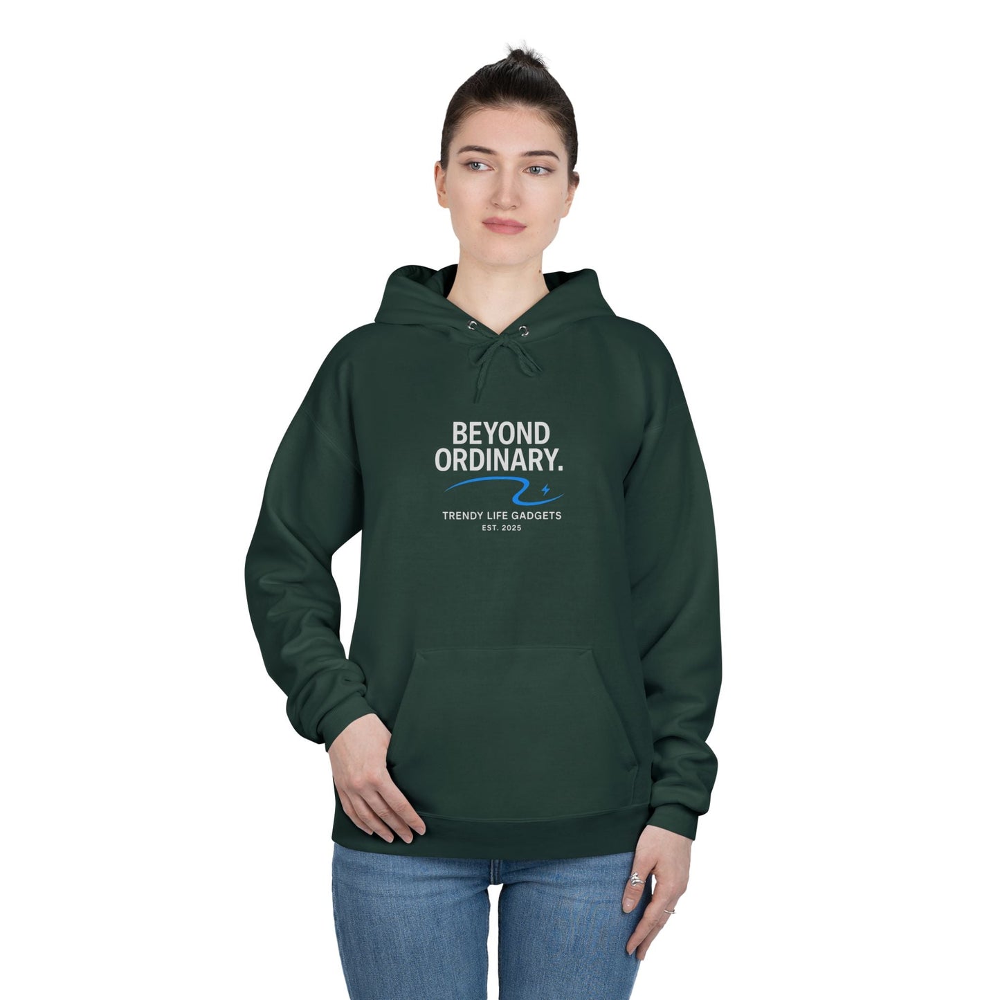Beyond Ordinary EcoSmart Pullover Hoodie, Unisex Hoodie Sweatshirt, Sustainable Fashion, Comfortable Wear, Perfect Gift, Minimalist Style - Trendy Life Gadgets
