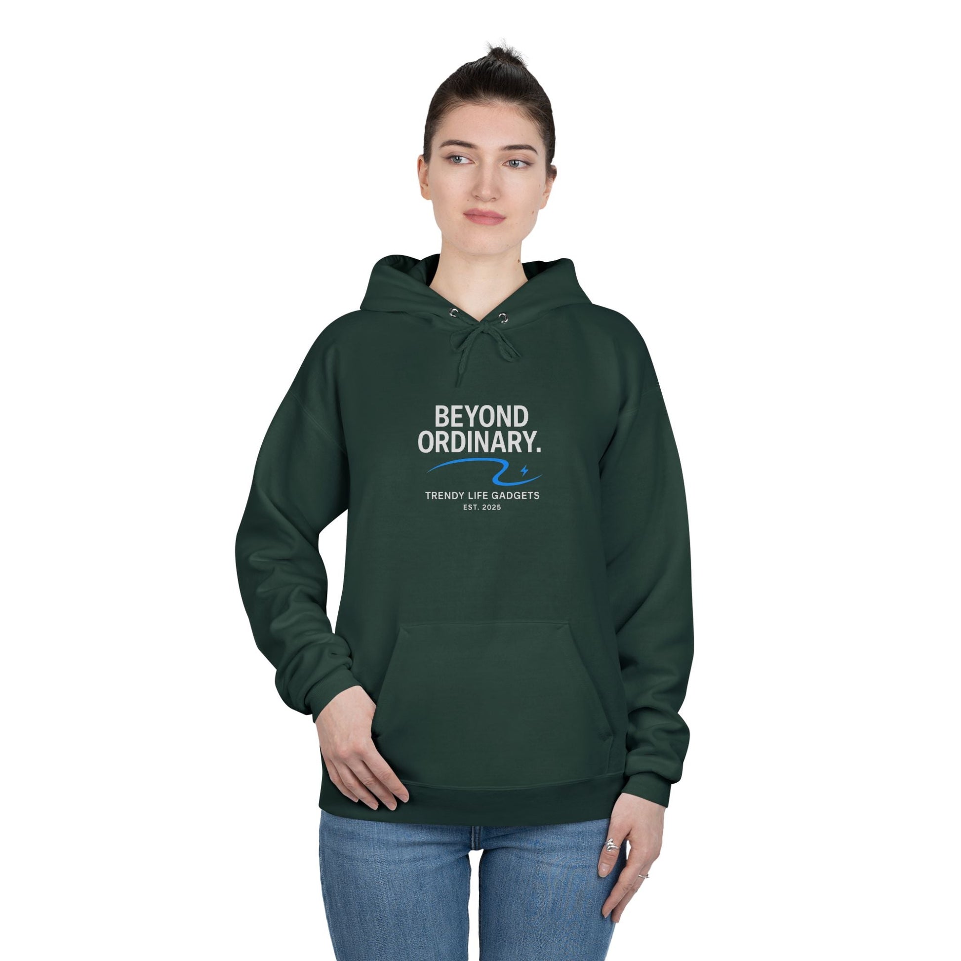 Beyond Ordinary EcoSmart Pullover Hoodie, Unisex Hoodie Sweatshirt, Sustainable Fashion, Comfortable Wear, Perfect Gift, Minimalist Style - Trendy Life Gadgets
