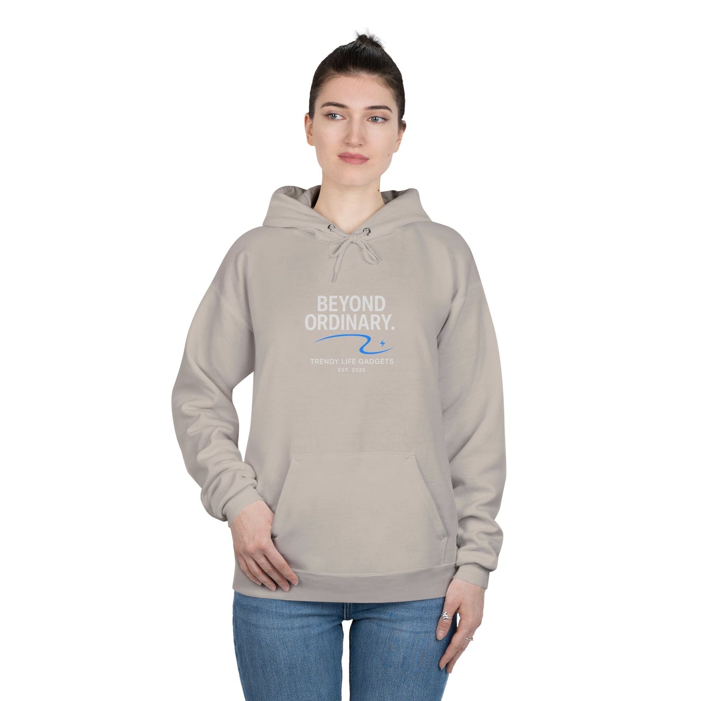 Beyond Ordinary EcoSmart Pullover Hoodie, Unisex Hoodie Sweatshirt, Sustainable Fashion, Comfortable Wear, Perfect Gift, Minimalist Style - Trendy Life Gadgets