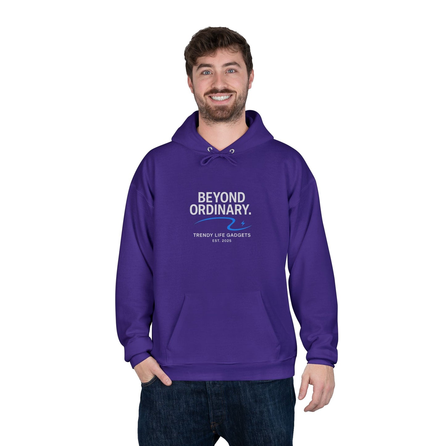 Beyond Ordinary EcoSmart Pullover Hoodie, Unisex Hoodie Sweatshirt, Sustainable Fashion, Comfortable Wear, Perfect Gift, Minimalist Style - Trendy Life Gadgets