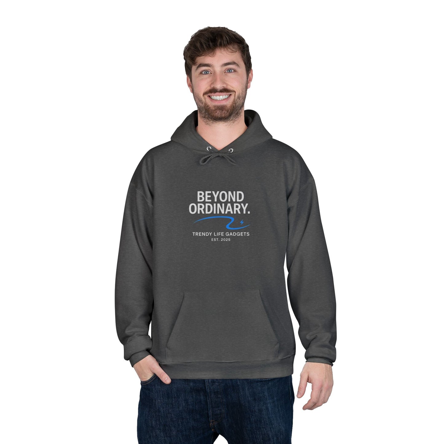 Beyond Ordinary EcoSmart Pullover Hoodie, Unisex Hoodie Sweatshirt, Sustainable Fashion, Comfortable Wear, Perfect Gift, Minimalist Style - Trendy Life Gadgets