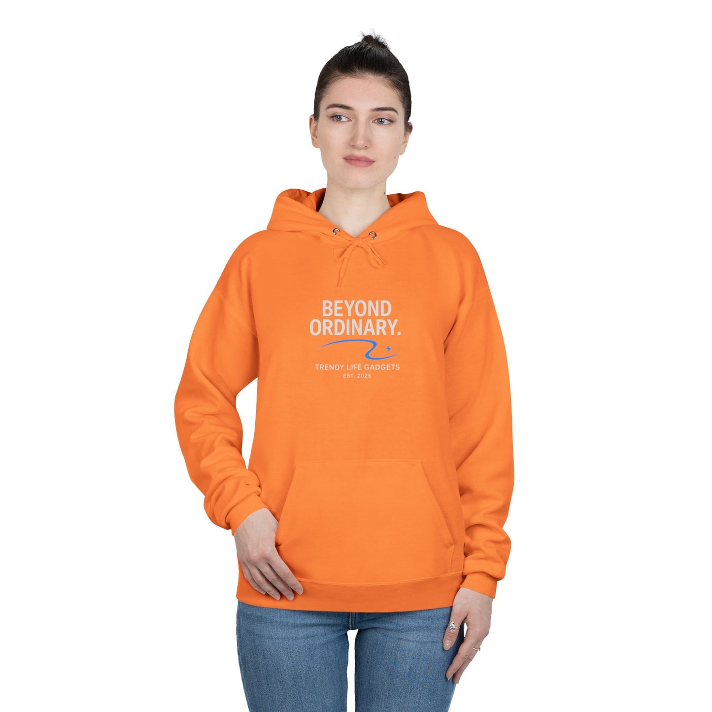 Beyond Ordinary EcoSmart Pullover Hoodie, Unisex Hoodie Sweatshirt, Sustainable Fashion, Comfortable Wear, Perfect Gift, Minimalist Style - Trendy Life Gadgets