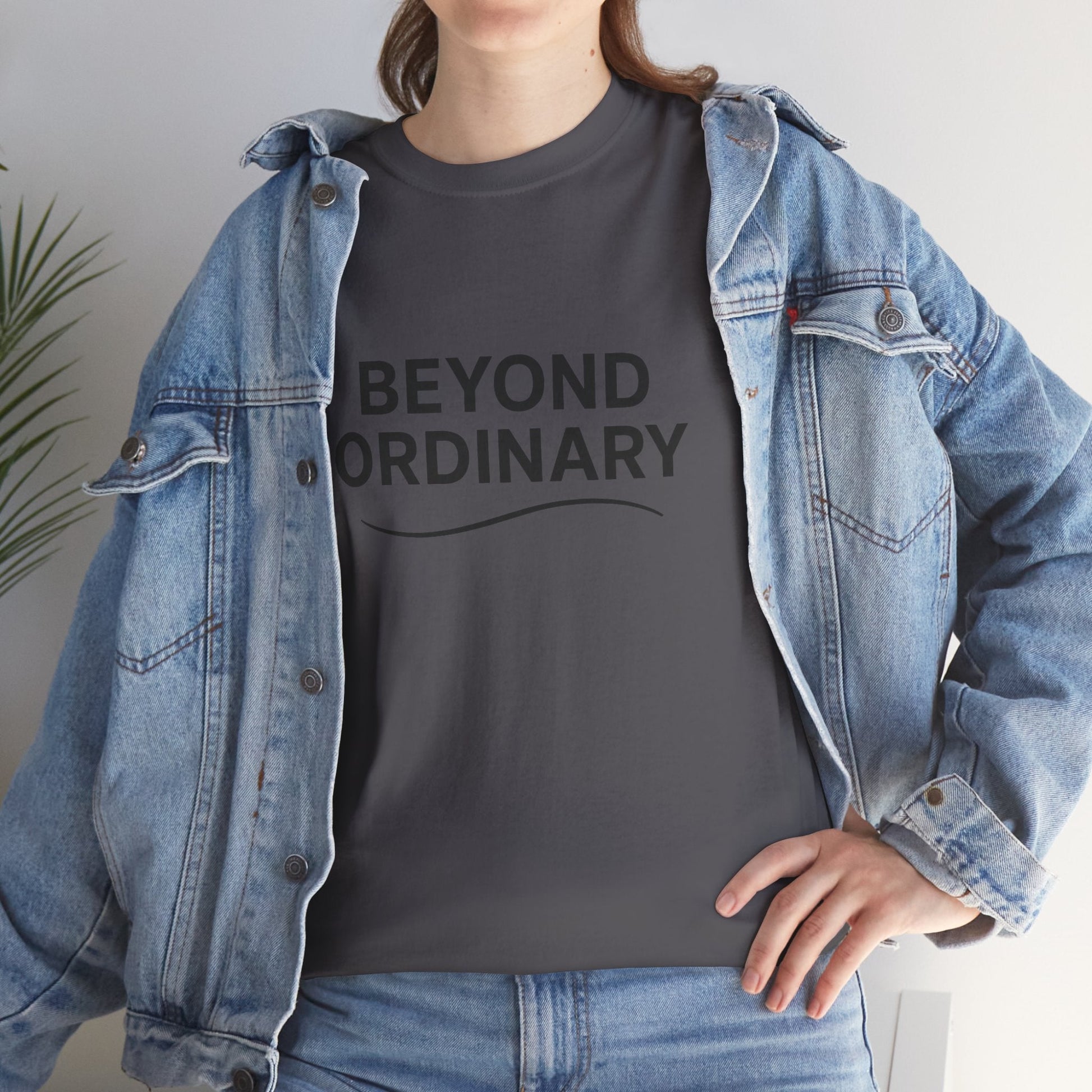 Beyond Ordinary Unisex Cotton Tee - Casual Comfort, Fashion Statement, Gift for Friends, Everyday Wear, Unique Style - Trendy Life Gadgets