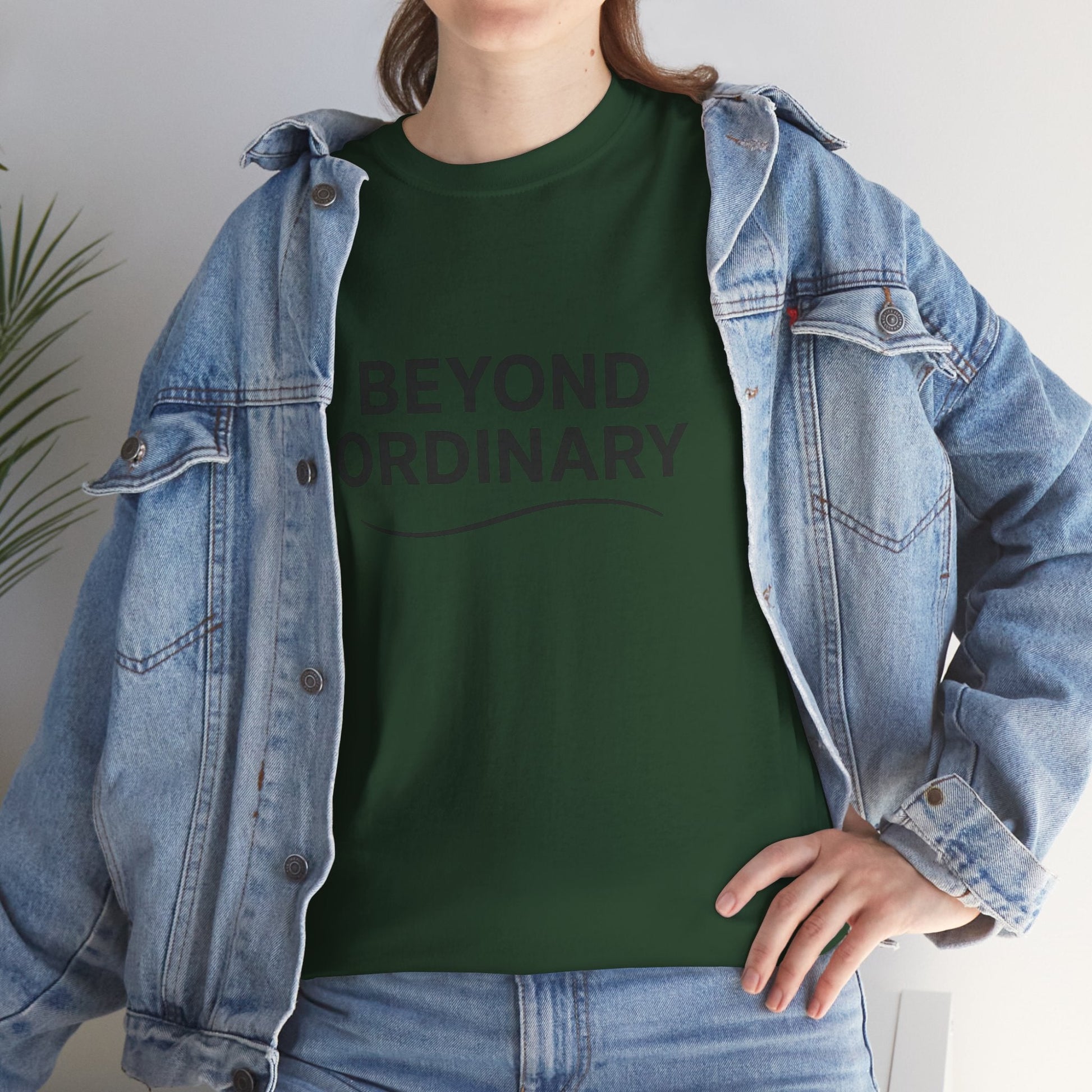 Beyond Ordinary Unisex Cotton Tee - Casual Comfort, Fashion Statement, Gift for Friends, Everyday Wear, Unique Style - Trendy Life Gadgets