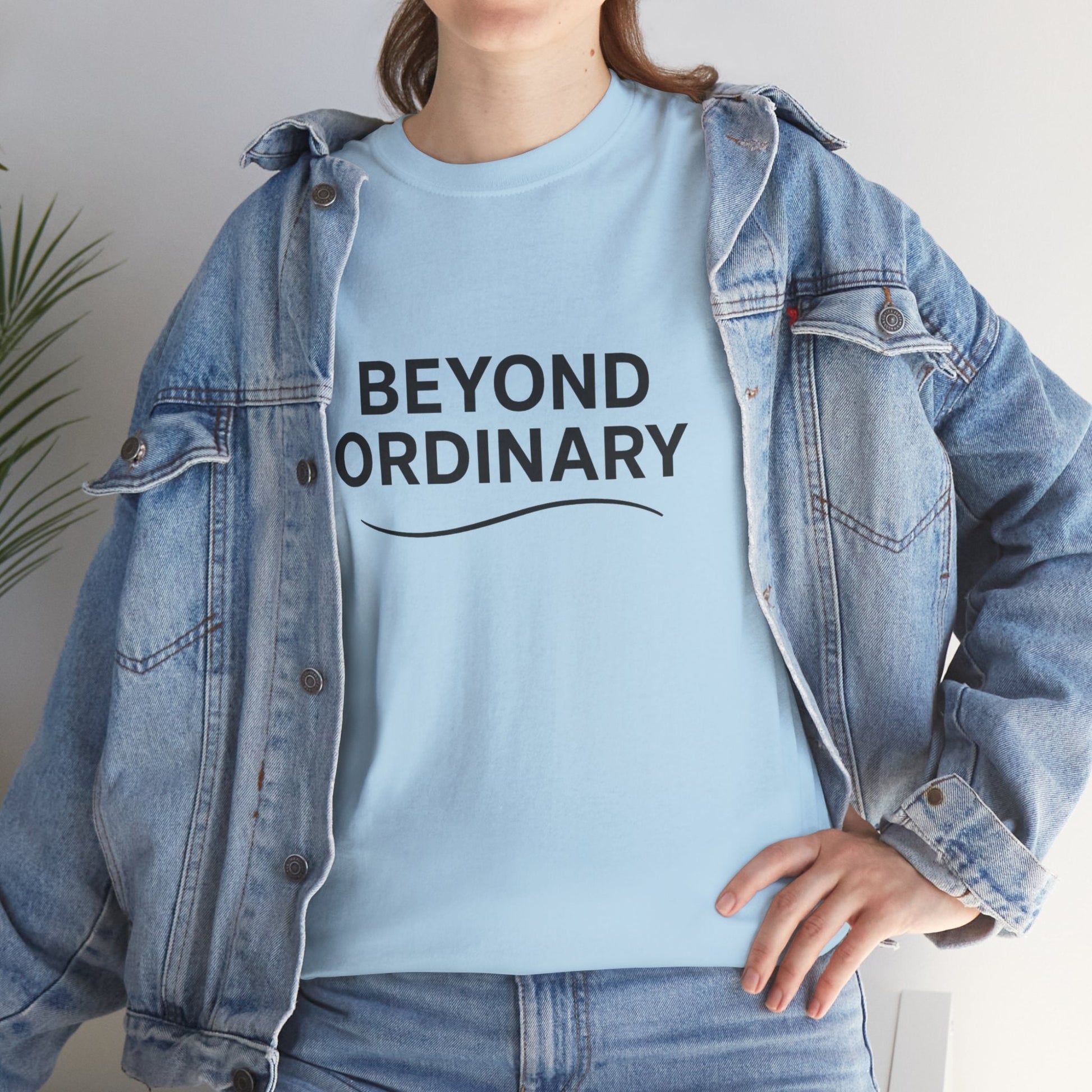 Beyond Ordinary Unisex Cotton Tee - Casual Comfort, Fashion Statement, Gift for Friends, Everyday Wear, Unique Style - Trendy Life Gadgets
