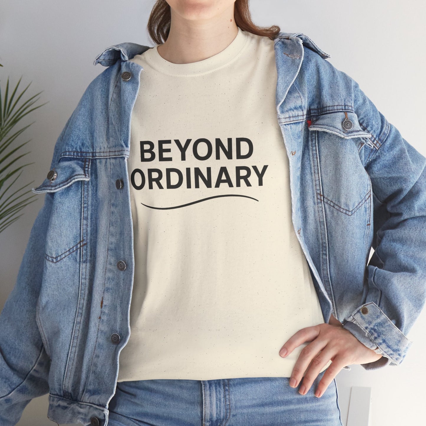 Beyond Ordinary Unisex Cotton Tee - Casual Comfort, Fashion Statement, Gift for Friends, Everyday Wear, Unique Style - Trendy Life Gadgets