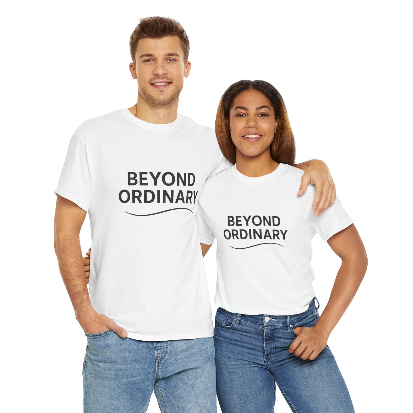 Beyond Ordinary Unisex Cotton Tee - Casual Comfort, Fashion Statement, Gift for Friends, Everyday Wear, Unique Style - Trendy Life Gadgets