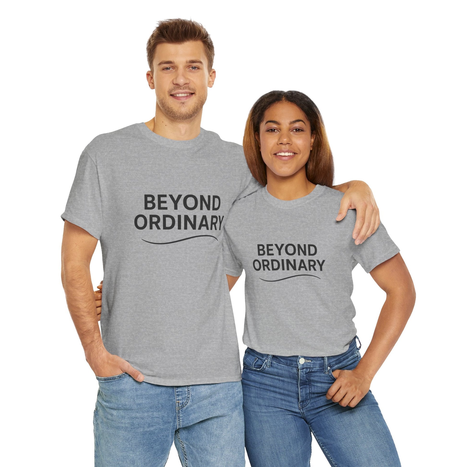 Beyond Ordinary Unisex Cotton Tee - Casual Comfort, Fashion Statement, Gift for Friends, Everyday Wear, Unique Style - Trendy Life Gadgets