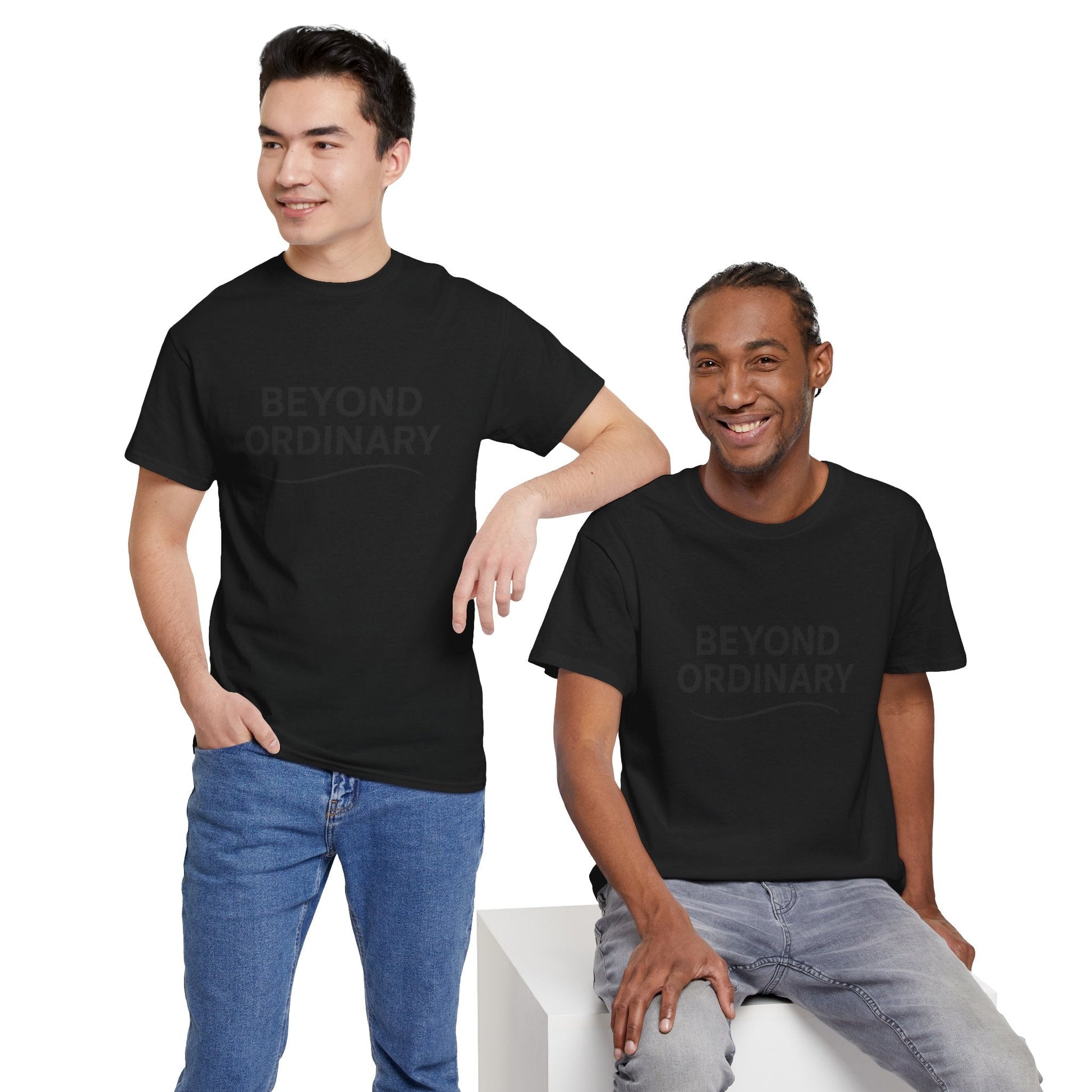 Beyond Ordinary Unisex Cotton Tee - Casual Comfort, Fashion Statement, Gift for Friends, Everyday Wear, Unique Style - Trendy Life Gadgets