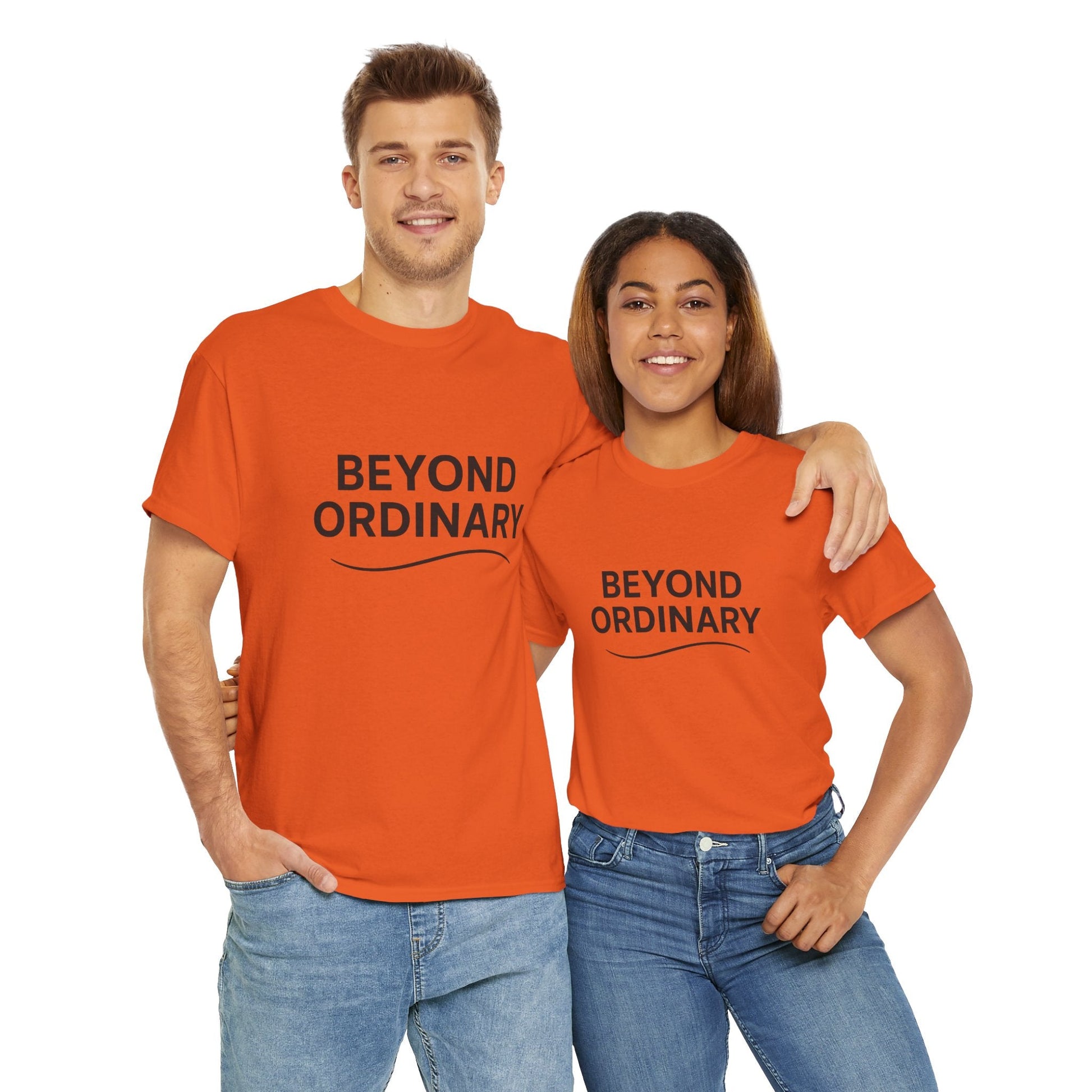 Beyond Ordinary Unisex Cotton Tee - Casual Comfort, Fashion Statement, Gift for Friends, Everyday Wear, Unique Style - Trendy Life Gadgets