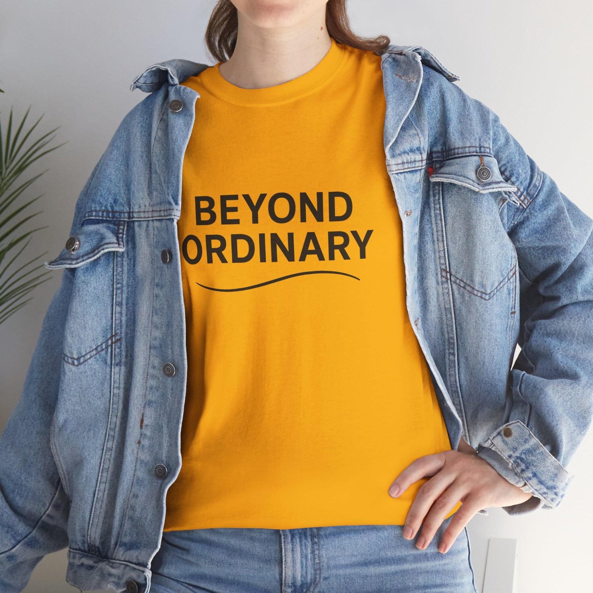 Beyond Ordinary Unisex Cotton Tee - Casual Comfort, Fashion Statement, Gift for Friends, Everyday Wear, Unique Style - Trendy Life Gadgets