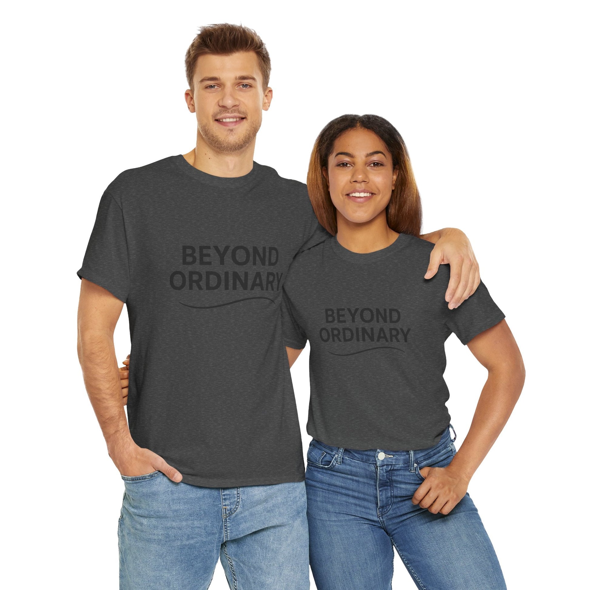Beyond Ordinary Unisex Cotton Tee - Casual Comfort, Fashion Statement, Gift for Friends, Everyday Wear, Unique Style - Trendy Life Gadgets