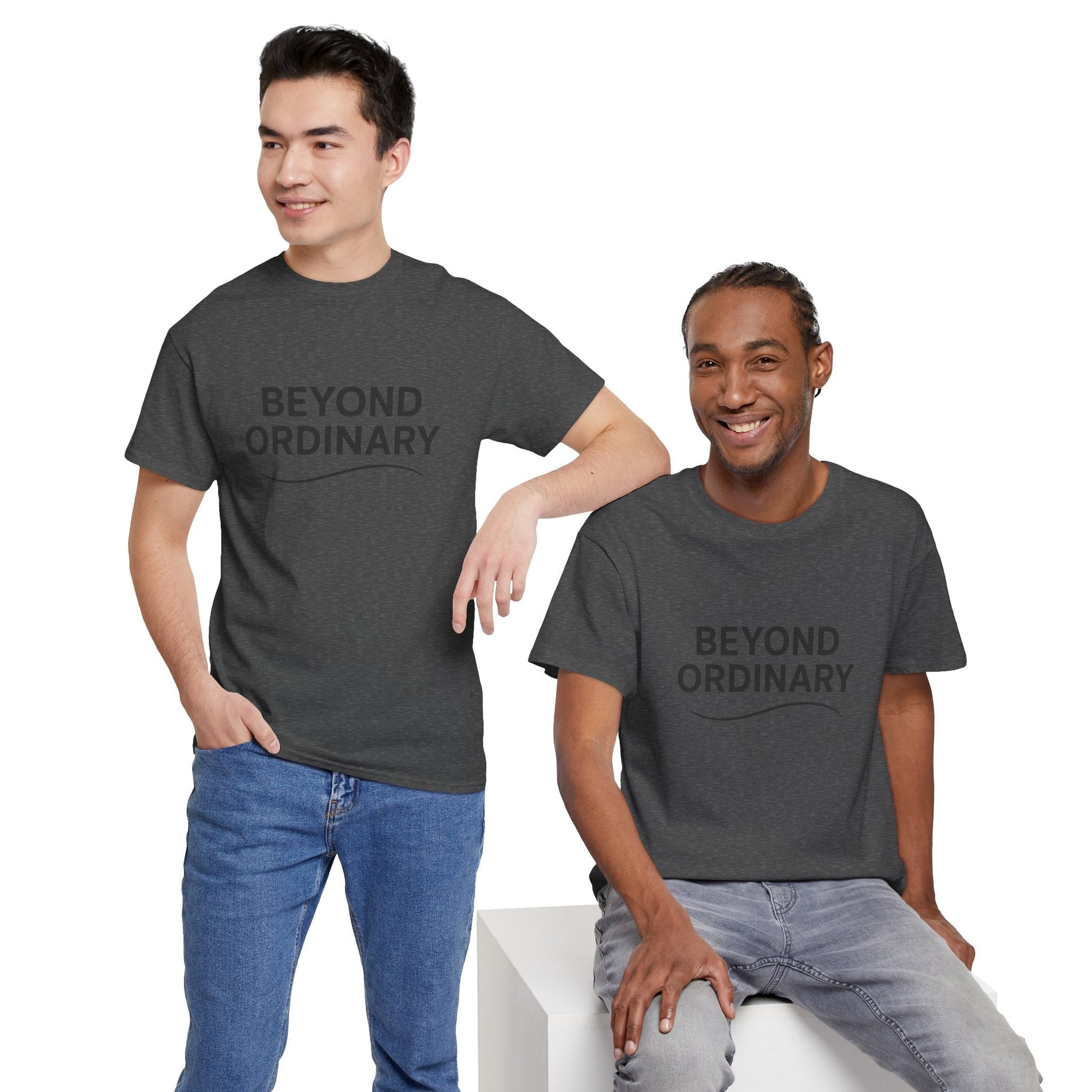 Beyond Ordinary Unisex Cotton Tee - Casual Comfort, Fashion Statement, Gift for Friends, Everyday Wear, Unique Style - Trendy Life Gadgets