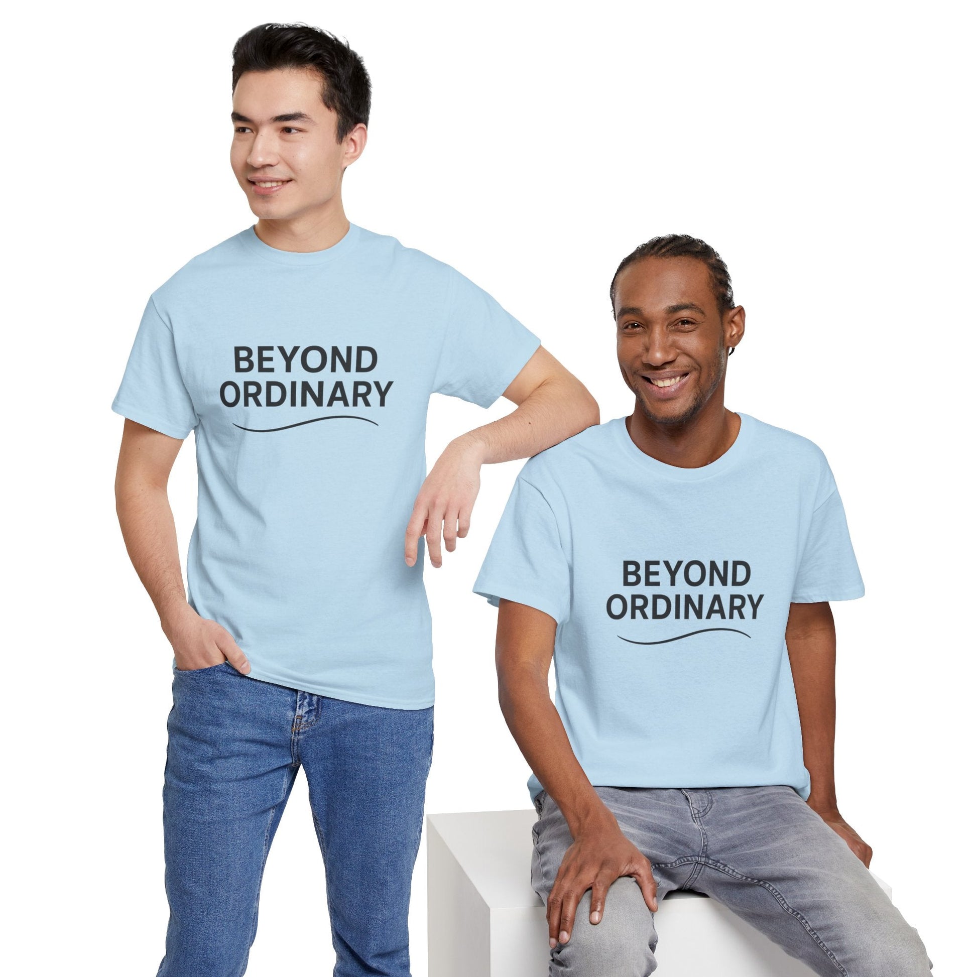 Beyond Ordinary Unisex Cotton Tee - Casual Comfort, Fashion Statement, Gift for Friends, Everyday Wear, Unique Style - Trendy Life Gadgets