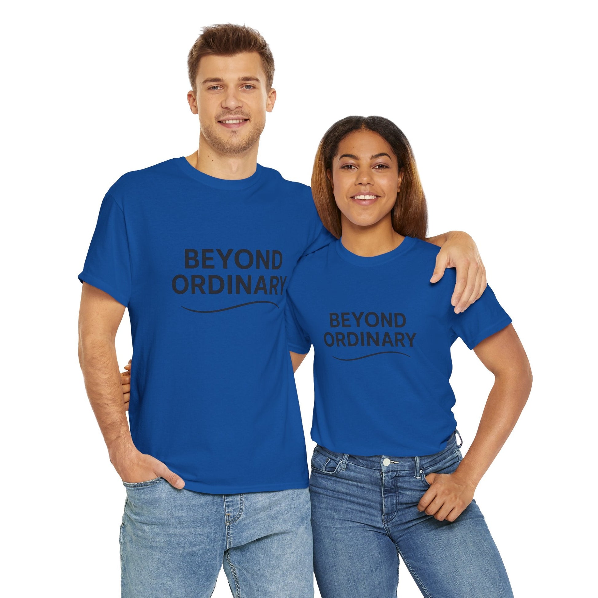 Beyond Ordinary Unisex Cotton Tee - Casual Comfort, Fashion Statement, Gift for Friends, Everyday Wear, Unique Style - Trendy Life Gadgets