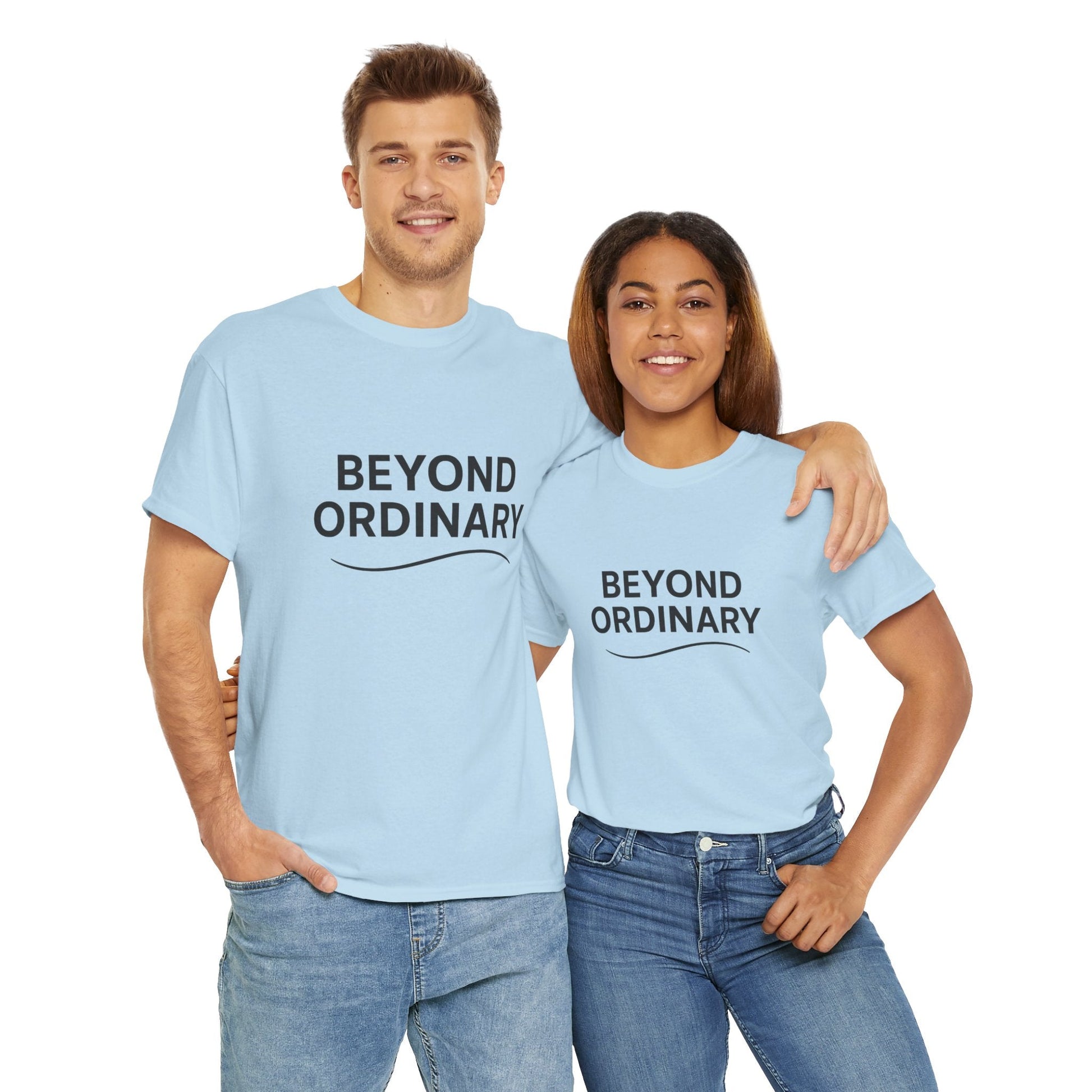 Beyond Ordinary Unisex Cotton Tee - Casual Comfort, Fashion Statement, Gift for Friends, Everyday Wear, Unique Style - Trendy Life Gadgets