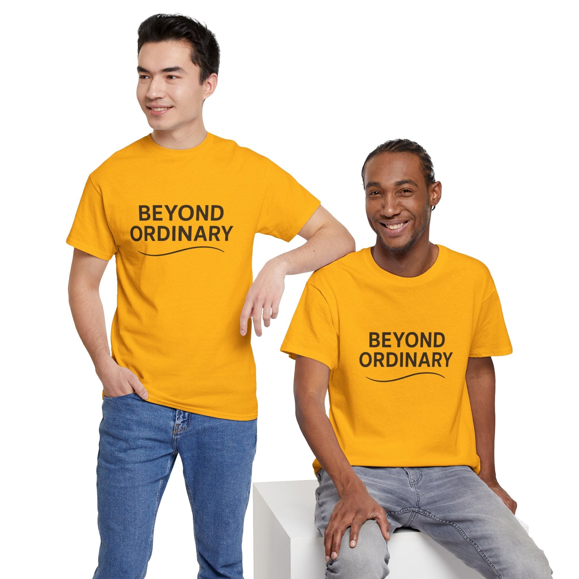 Beyond Ordinary Unisex Cotton Tee - Casual Comfort, Fashion Statement, Gift for Friends, Everyday Wear, Unique Style - Trendy Life Gadgets