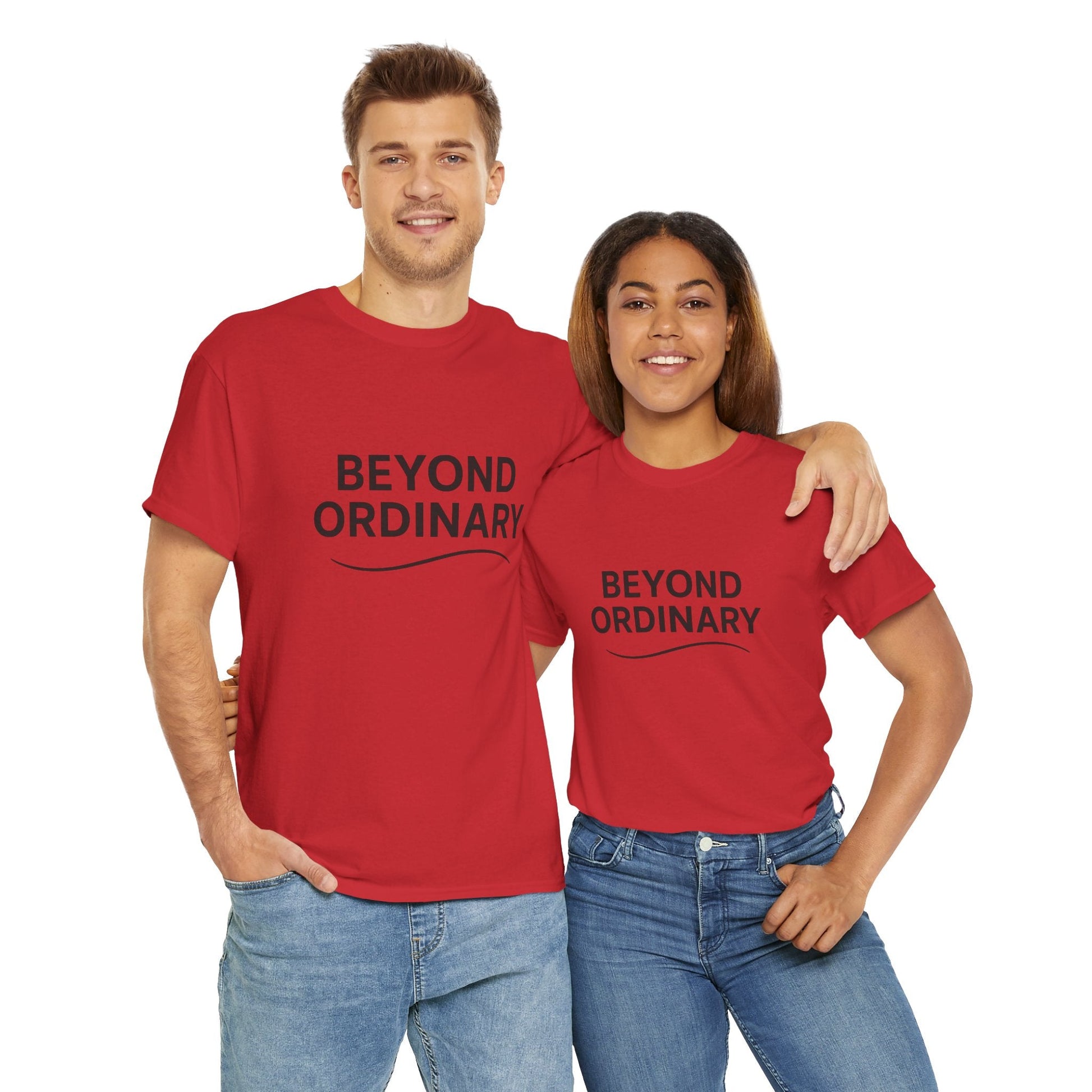 Beyond Ordinary Unisex Cotton Tee - Casual Comfort, Fashion Statement, Gift for Friends, Everyday Wear, Unique Style - Trendy Life Gadgets