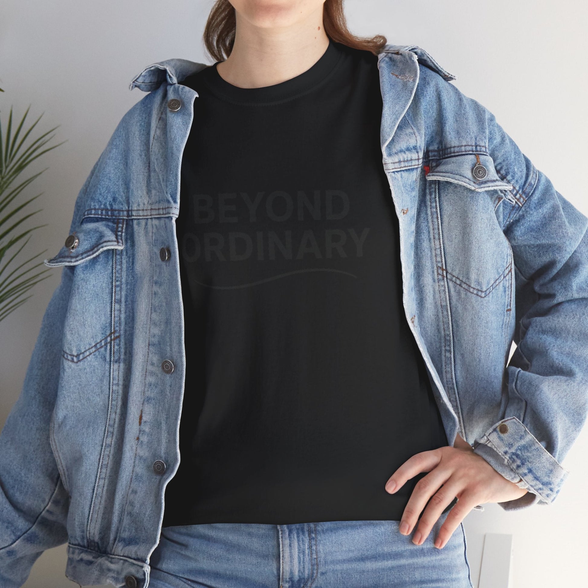 Beyond Ordinary Unisex Cotton Tee - Casual Comfort, Fashion Statement, Gift for Friends, Everyday Wear, Unique Style - Trendy Life Gadgets