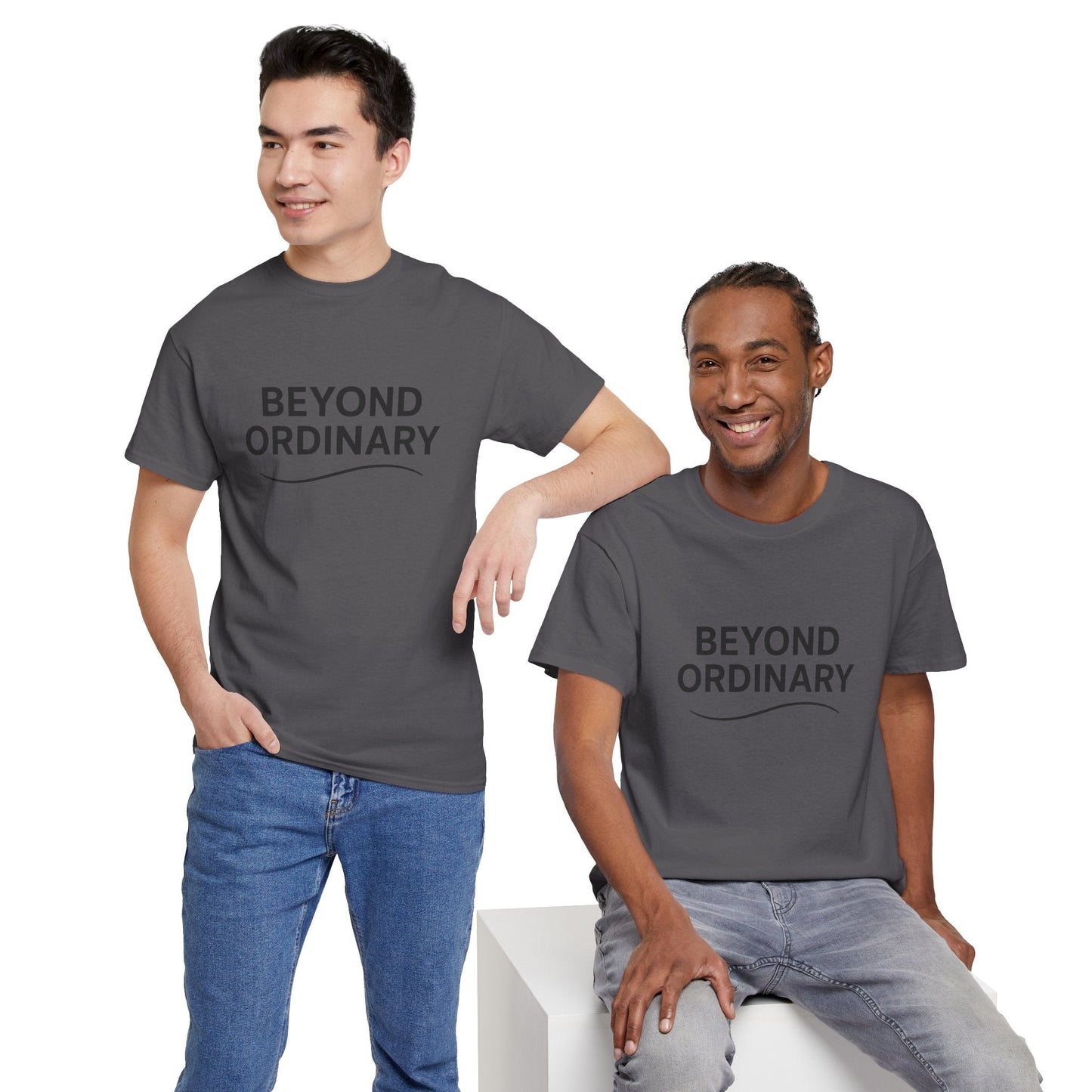 Beyond Ordinary Unisex Cotton Tee - Casual Comfort, Fashion Statement, Gift for Friends, Everyday Wear, Unique Style - Trendy Life Gadgets