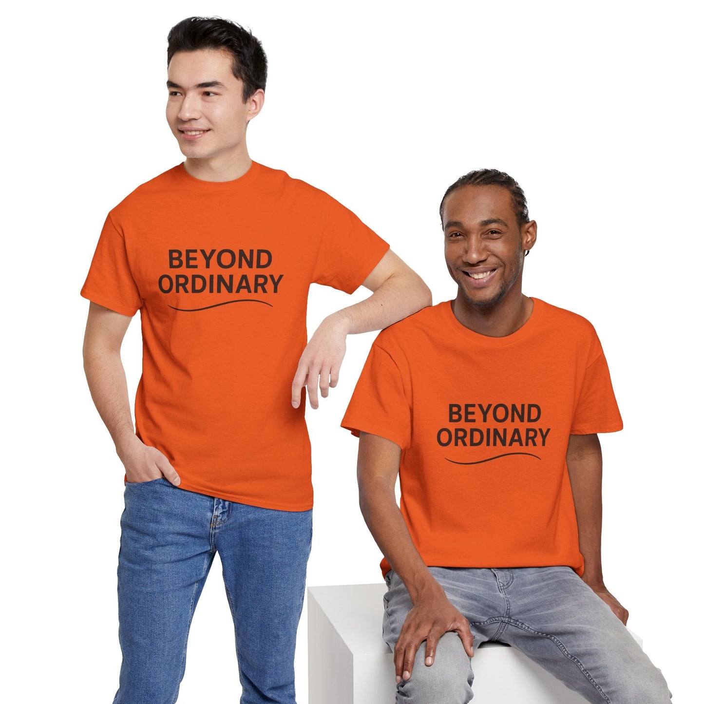 Beyond Ordinary Unisex Cotton Tee - Casual Comfort, Fashion Statement, Gift for Friends, Everyday Wear, Unique Style - Trendy Life Gadgets
