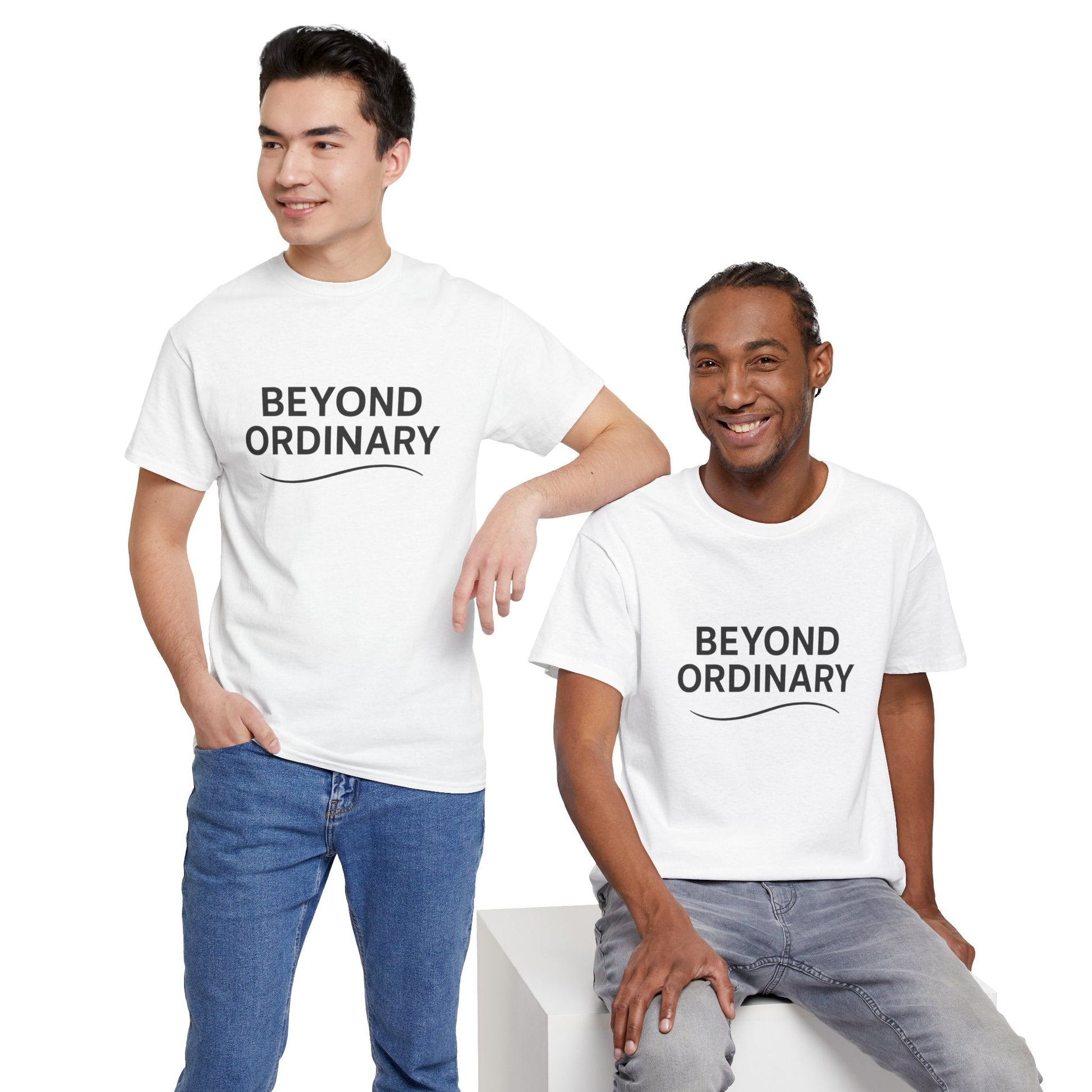 Beyond Ordinary Unisex Cotton Tee - Casual Comfort, Fashion Statement, Gift for Friends, Everyday Wear, Unique Style - Trendy Life Gadgets