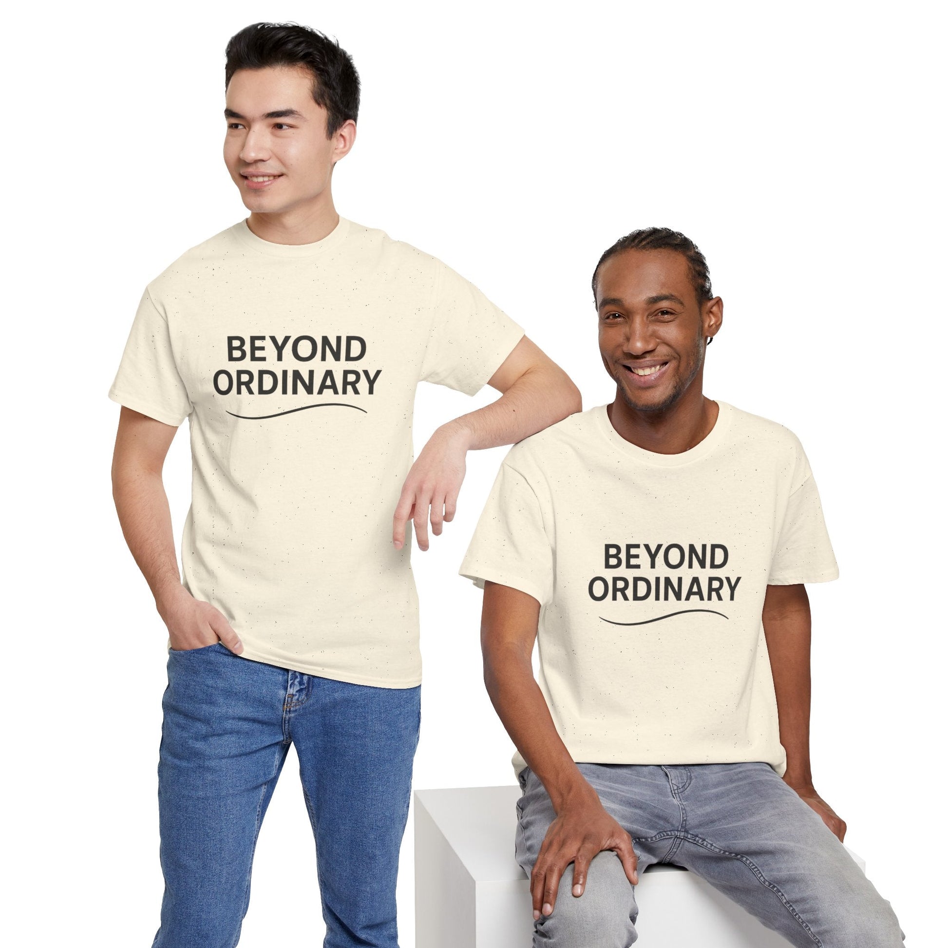 Beyond Ordinary Unisex Cotton Tee - Casual Comfort, Fashion Statement, Gift for Friends, Everyday Wear, Unique Style - Trendy Life Gadgets