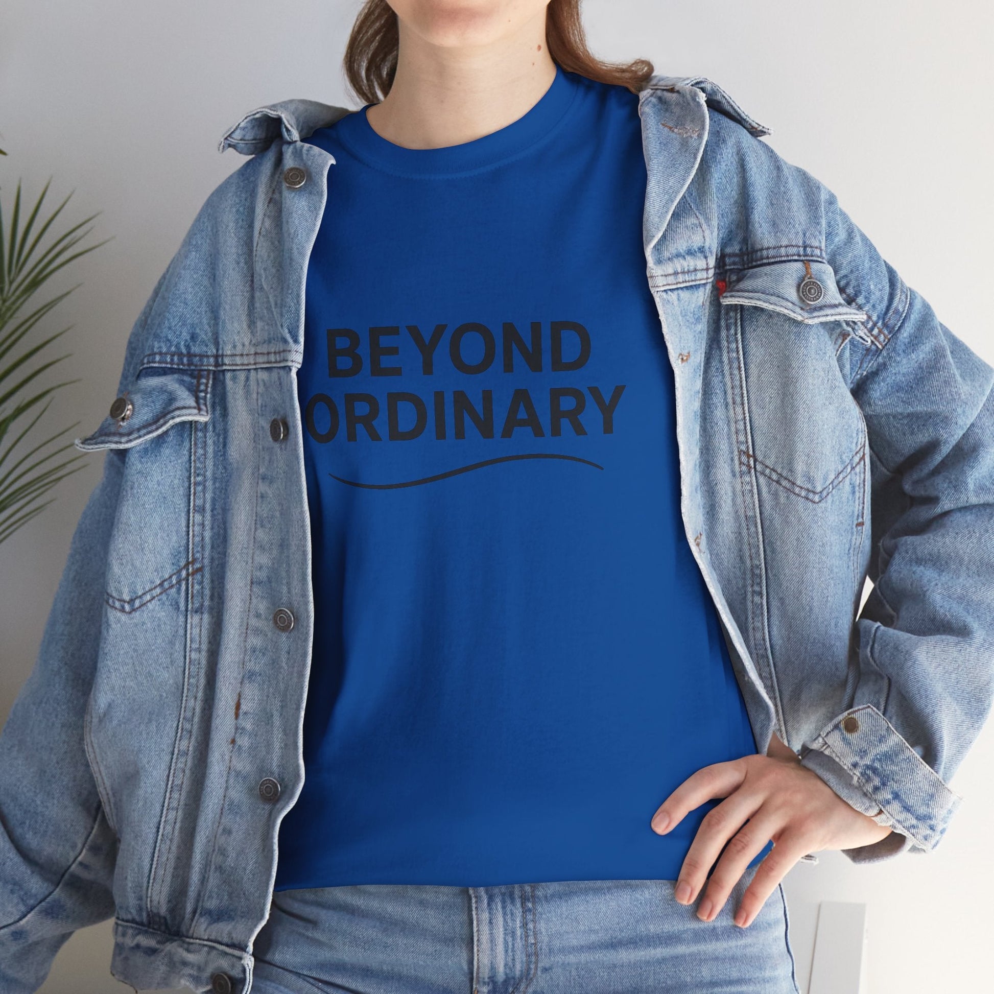 Beyond Ordinary Unisex Cotton Tee - Casual Comfort, Fashion Statement, Gift for Friends, Everyday Wear, Unique Style - Trendy Life Gadgets